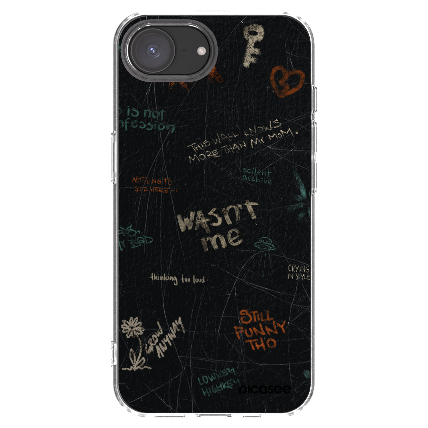 Picasee silikonska prozirna maskica za Apple iPhone 16e - CONFESSION