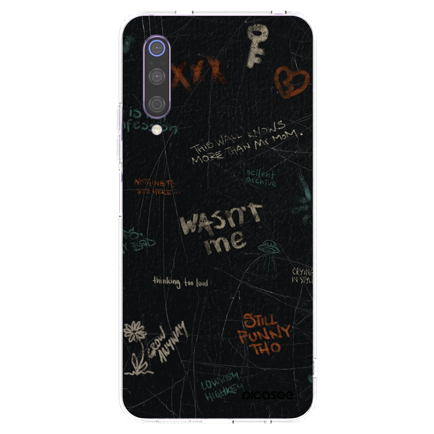 Picasee silikonska prozirna maskica za Xiaomi Mi 9 - CONFESSION