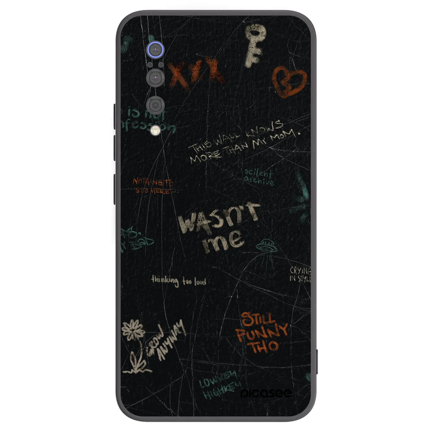 Picasee crna silikonska maskica za Xiaomi Mi 9 - CONFESSION