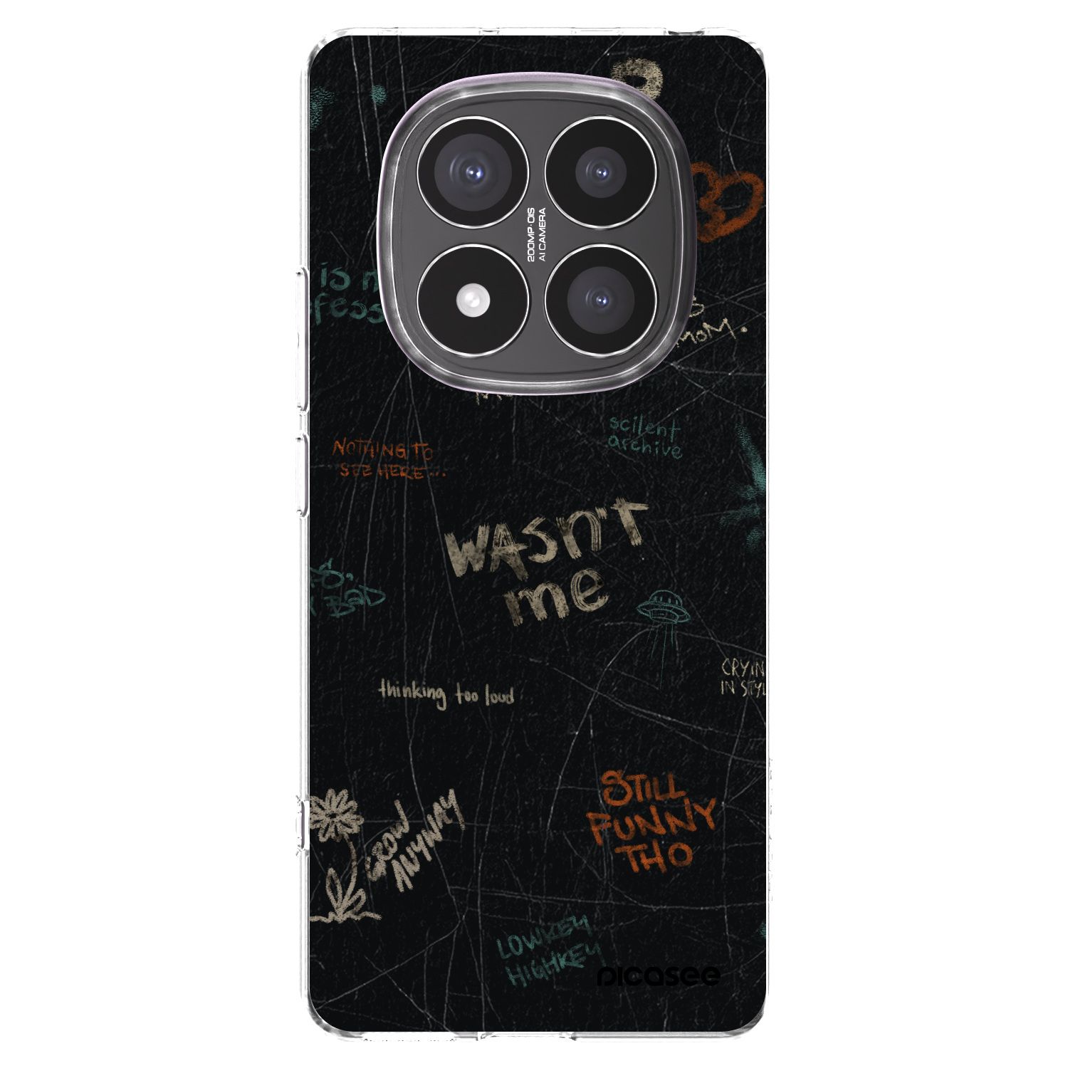 Picasee silikonska prozirna maskica za Xiaomi Redmi Note 14 Pro+ 5G - CONFESSION