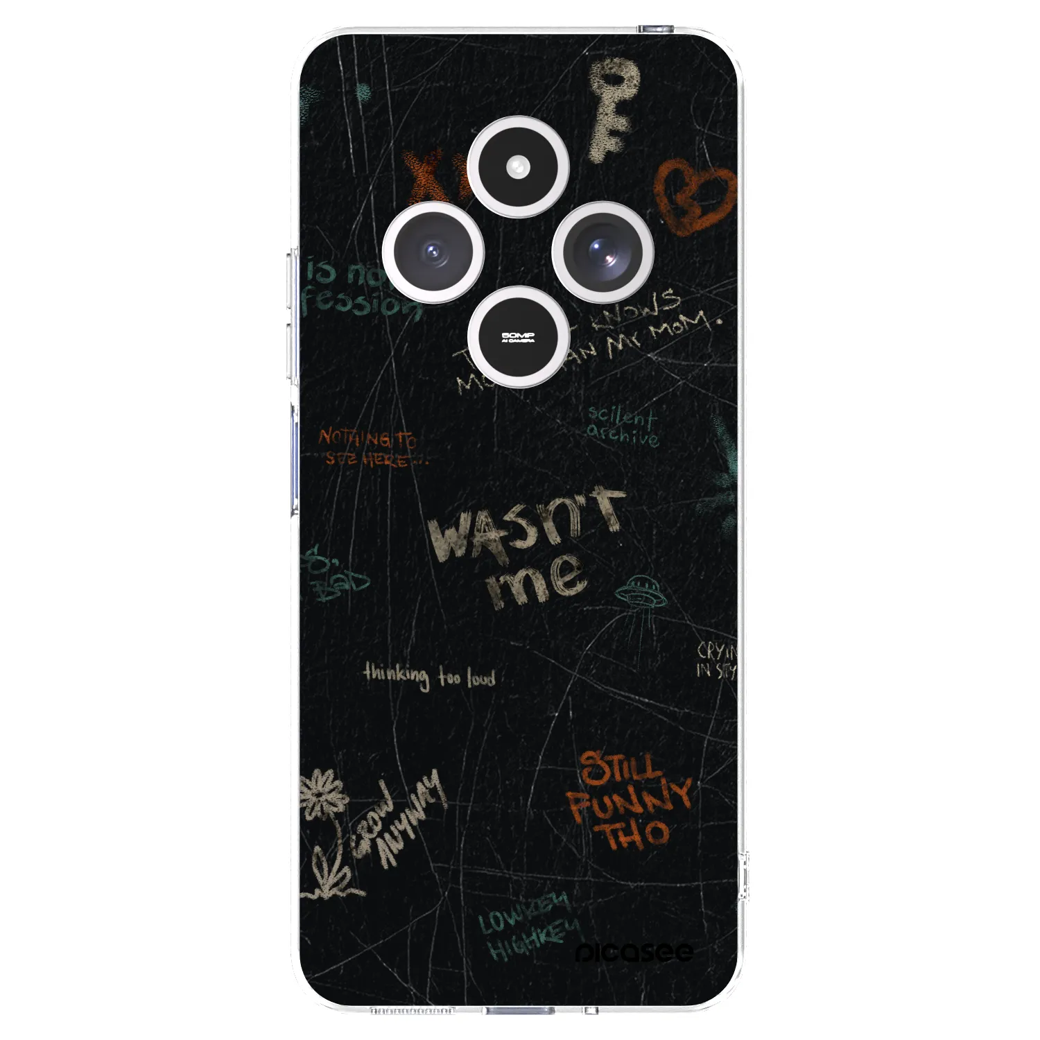 Picasee silikonska prozirna maskica za Xiaomi Redmi 14C - CONFESSION