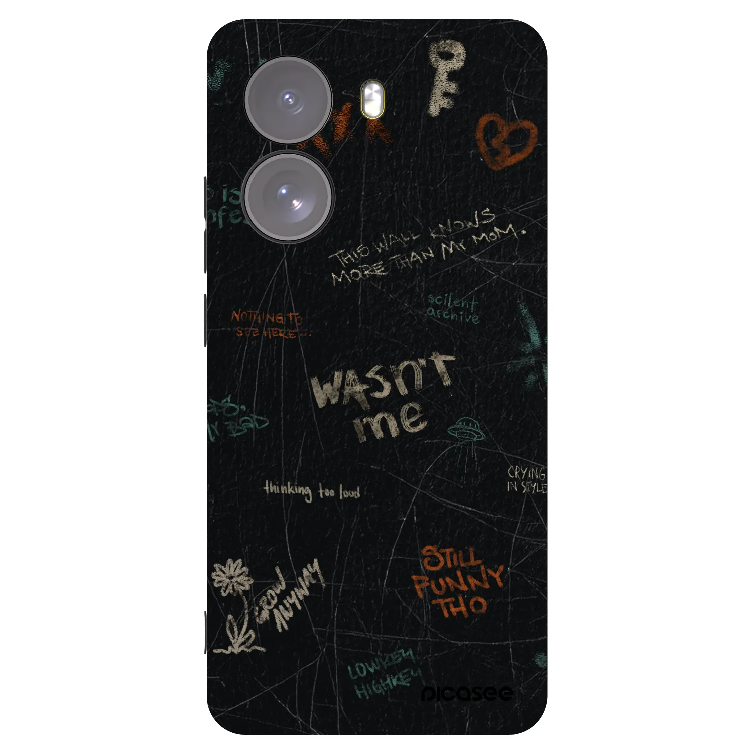 Picasee crna silikonska maskica za Xiaomi Poco X7 - CONFESSION
