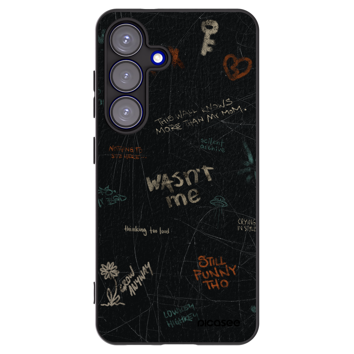 Picasee crna silikonska maskica za Samsung Galaxy S25 5G - CONFESSION