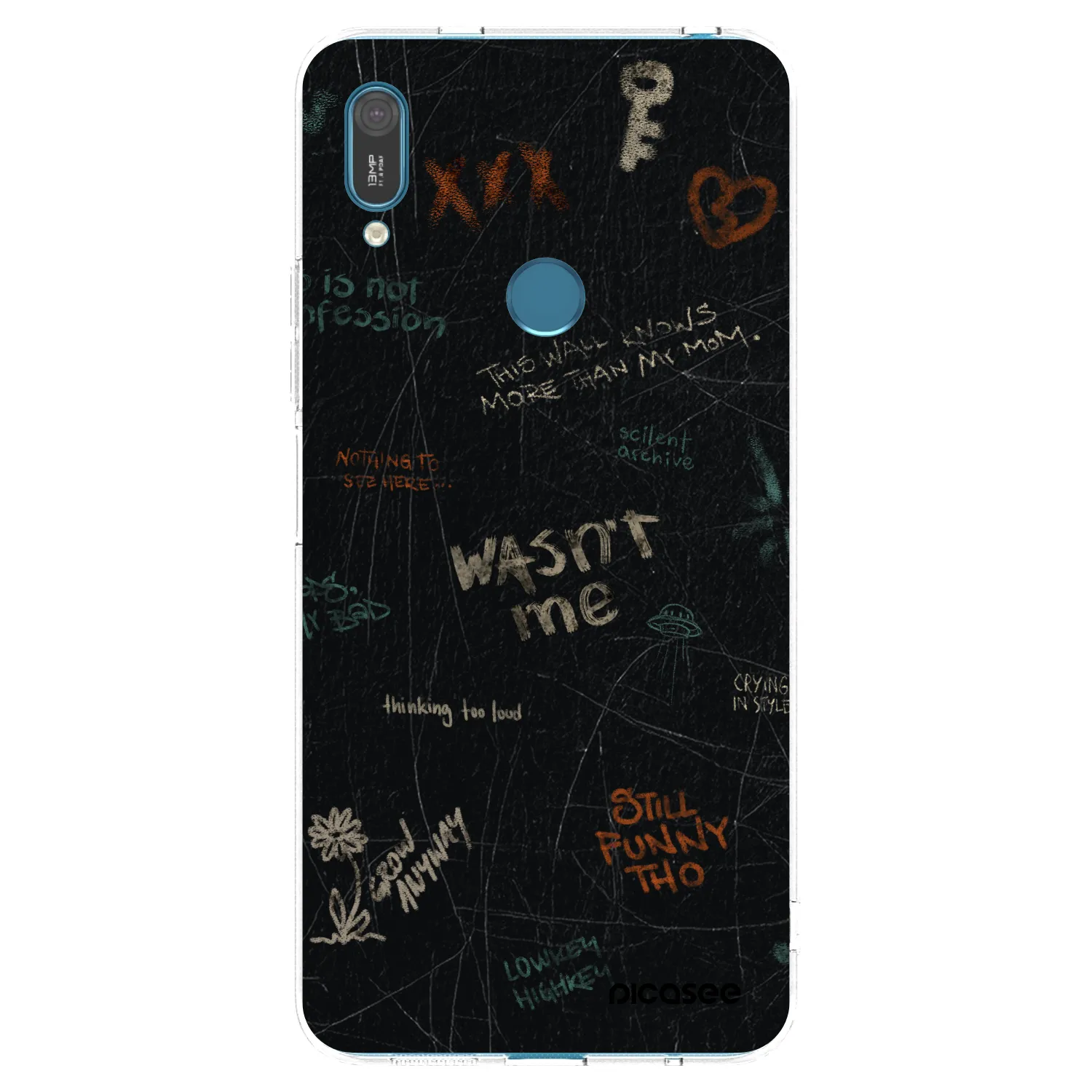 Picasee silikonska prozirna maskica za Huawei Y7 2019 - CONFESSION