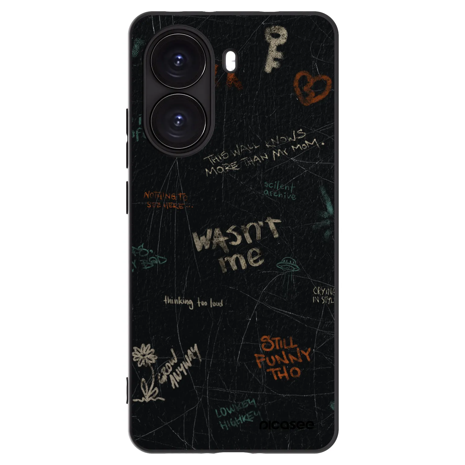 Picasee crna silikonska maskica za Xiaomi Poco X7 Pro 5G - CONFESSION