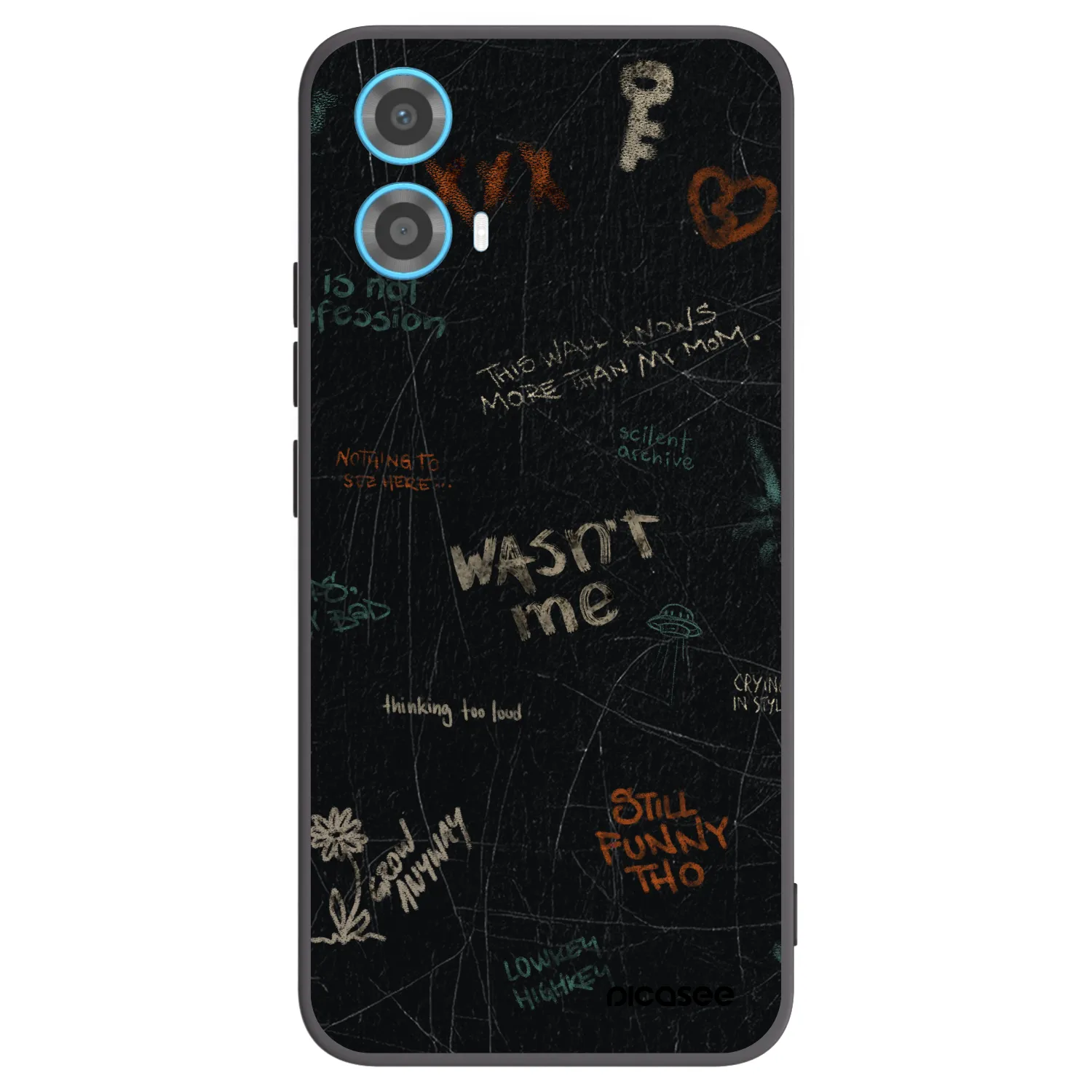 Picasee crna silikonska maskica za Motorola Moto G34 5G - CONFESSION