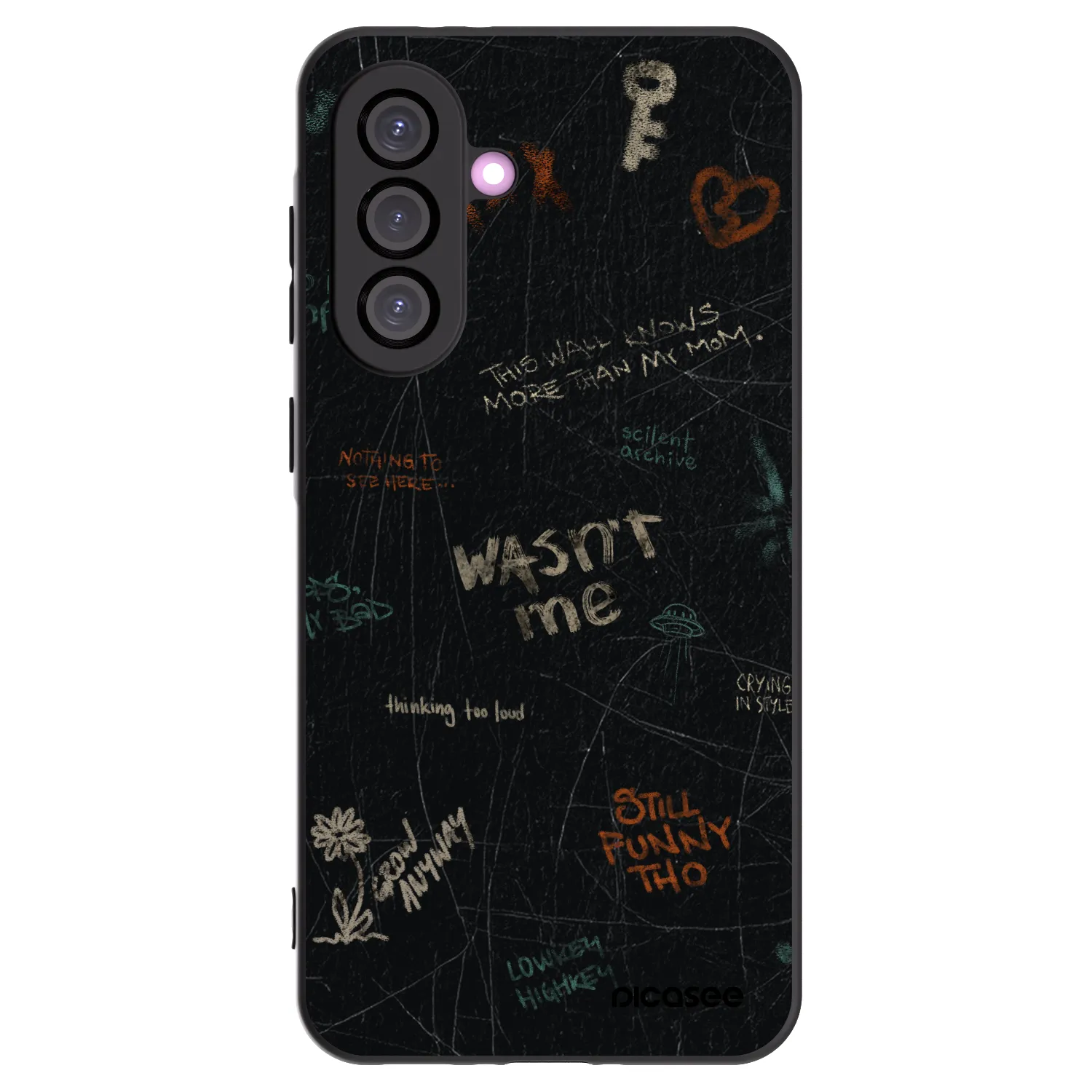 Picasee crna silikonska maskica za Samsung Galaxy A56 5G A566B - CONFESSION