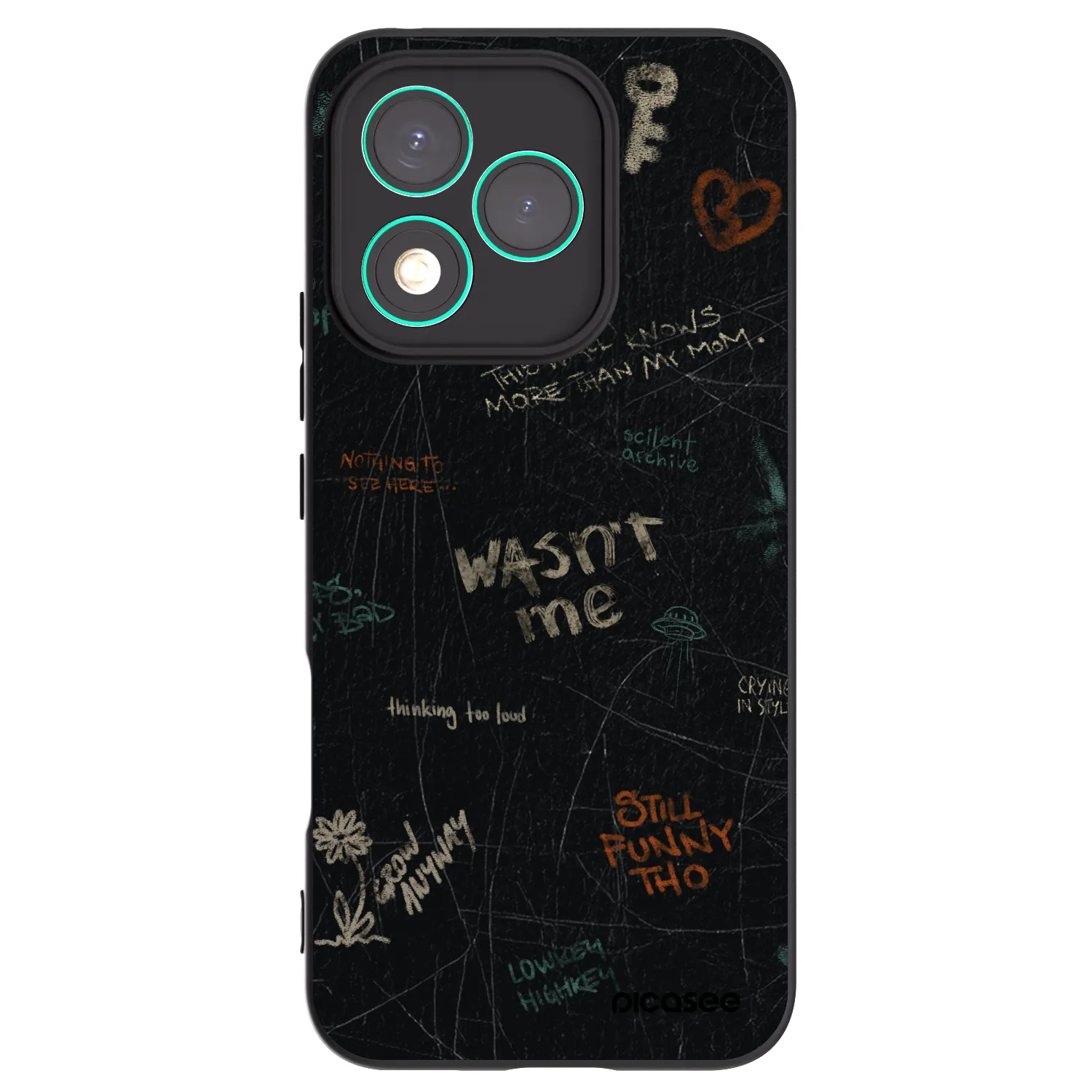 Picasee crna silikonska maskica za Honor 400 Lite 5G - CONFESSION