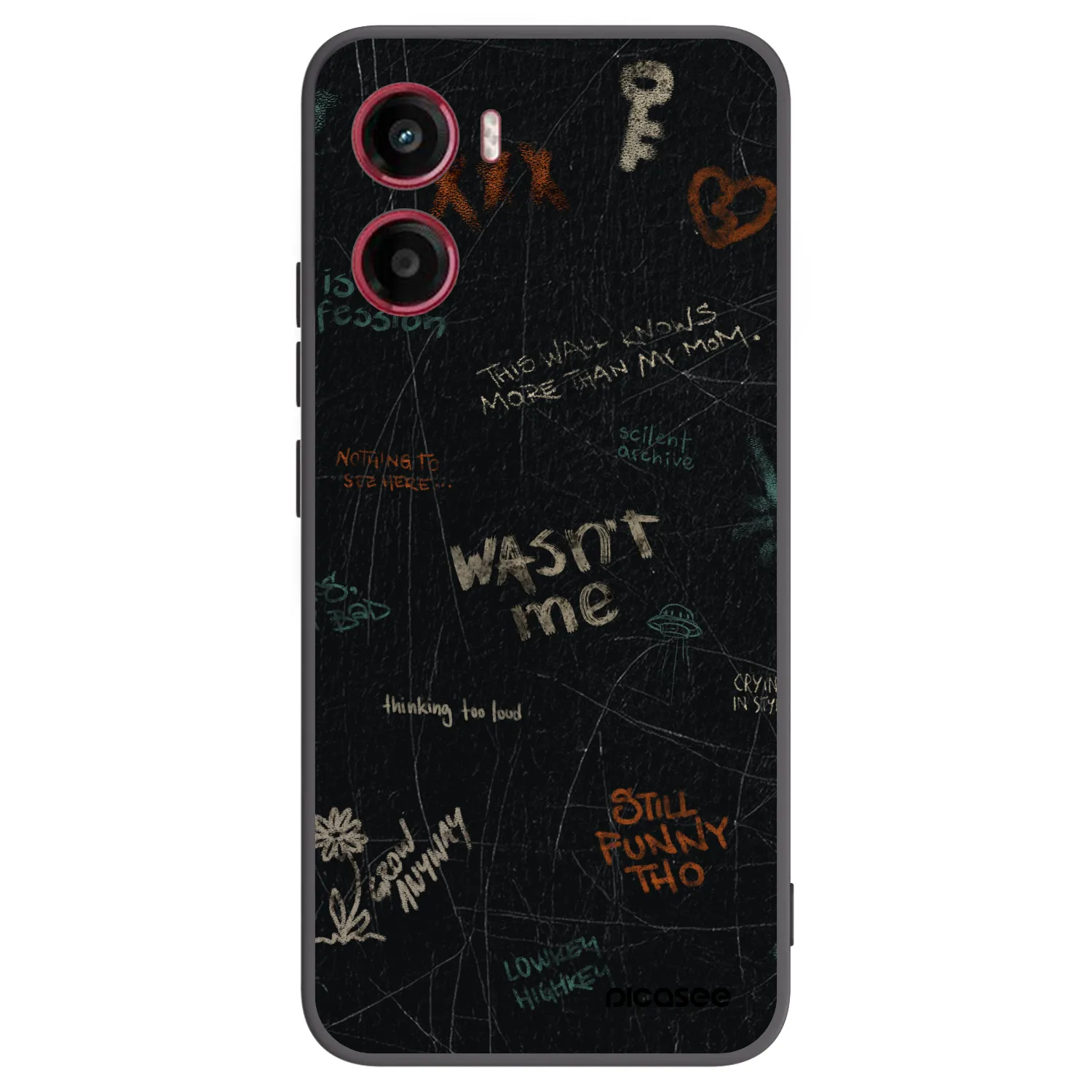 Picasee crna silikonska maskica za Motorola Moto G05 - CONFESSION
