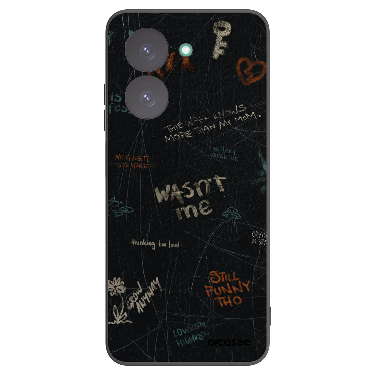Picasee crna silikonska maskica za Xiaomi Redmi A5 - CONFESSION