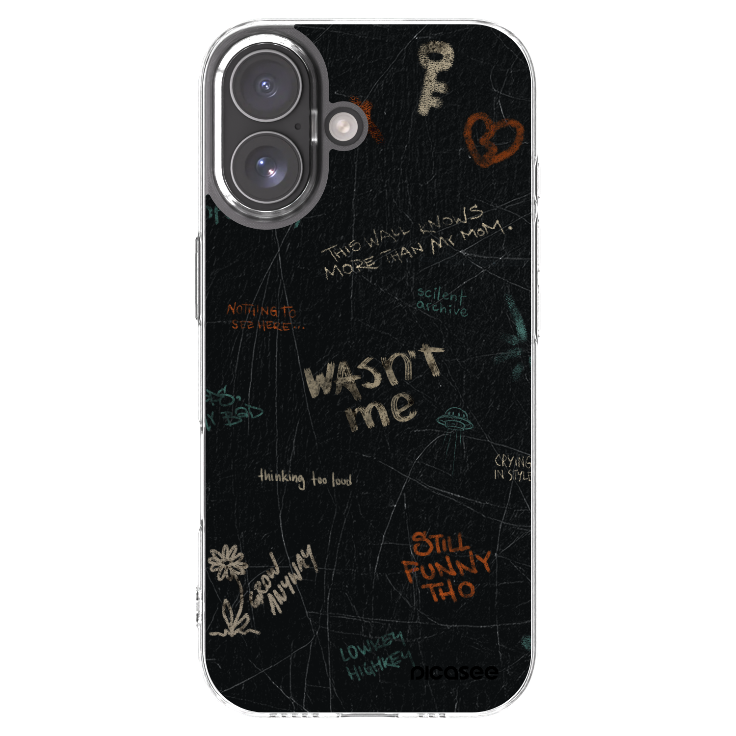 Picasee silikonska prozirna maskica za Apple iPhone 17 - CONFESSION