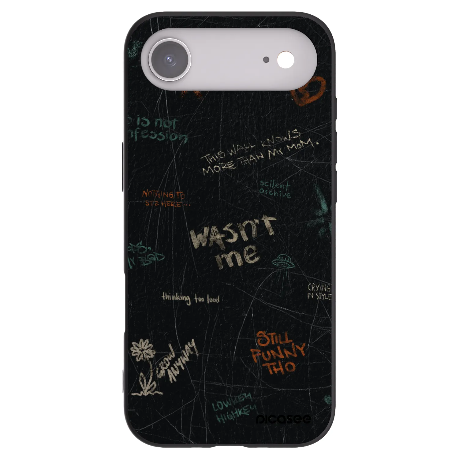 Picasee crna silikonska maskica za Apple iPhone Air - CONFESSION