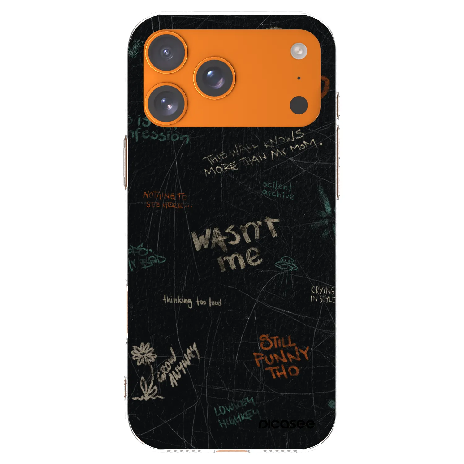 Picasee silikonska prozirna maskica za Apple iPhone 17 Pro Max - CONFESSION