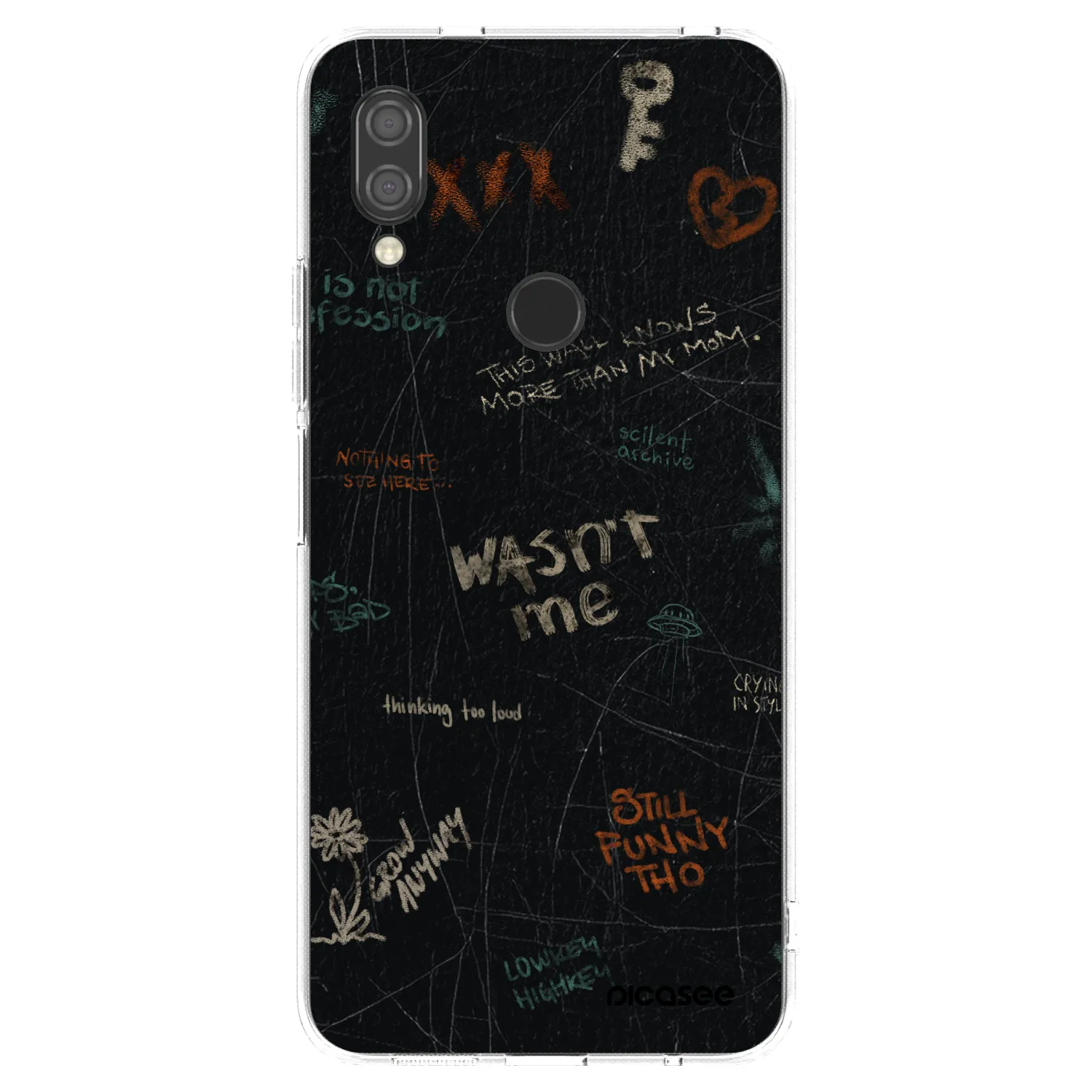 Picasee silikonska prozirna maskica za Xiaomi Redmi 7 - CONFESSION
