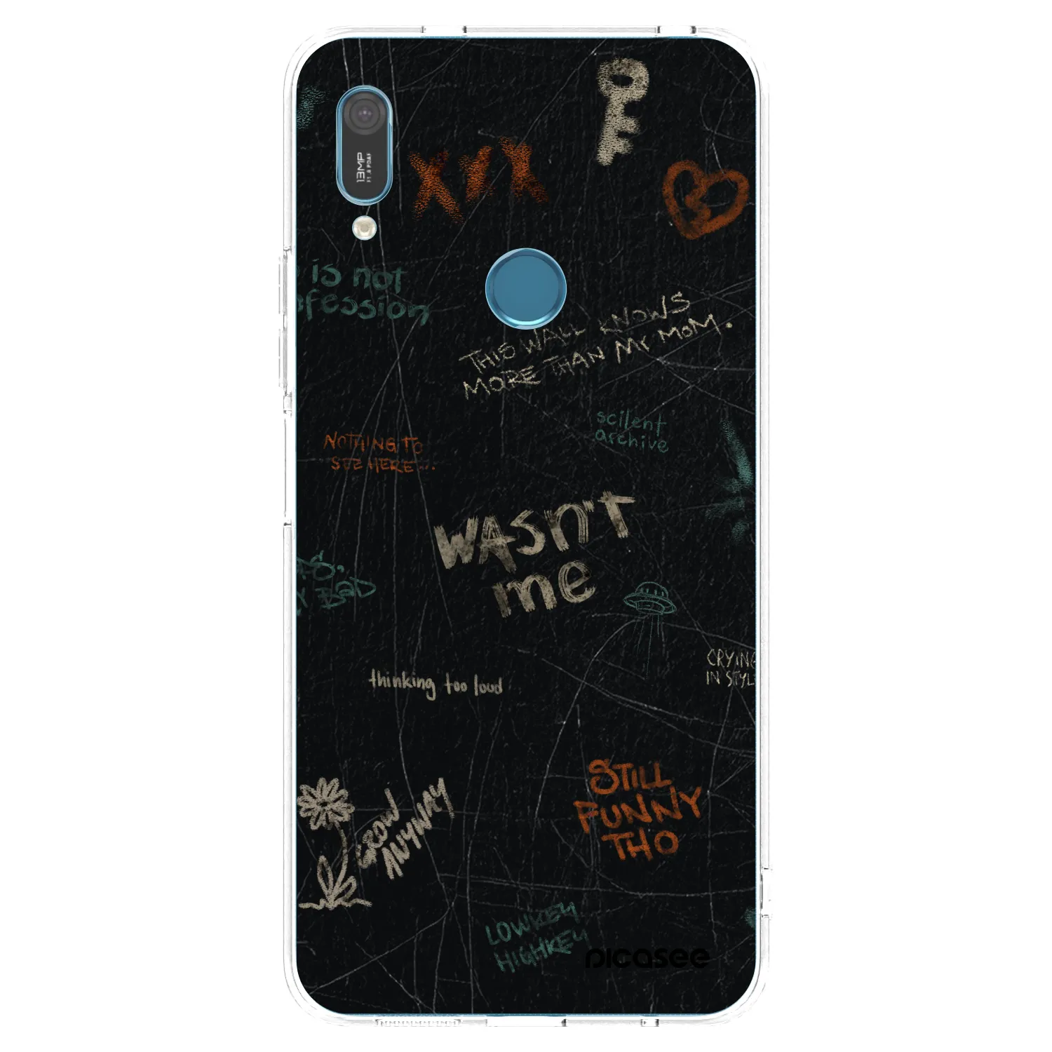 Picasee silikonska prozirna maskica za Huawei Y6 2019 - CONFESSION