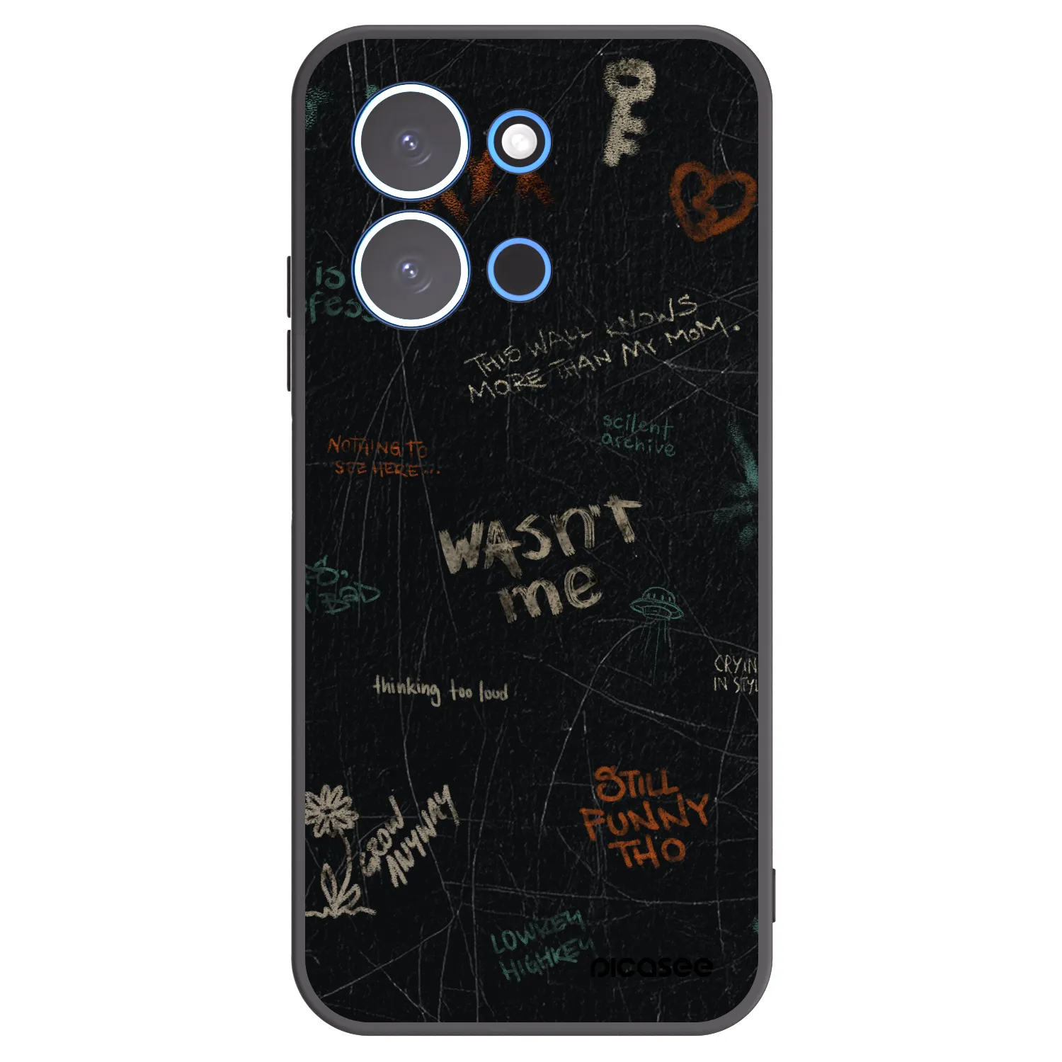 Picasee crna silikonska maskica za Xiaomi Redmi 15C 4G - CONFESSION