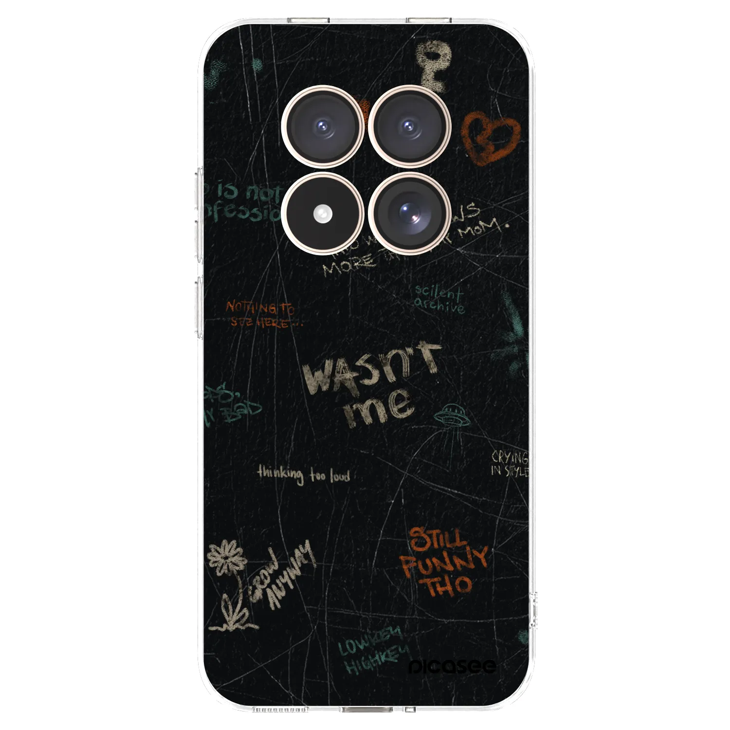 Picasee silikonska prozirna maskica za Xiaomi Redmi Note 15 Pro 4G - CONFESSION