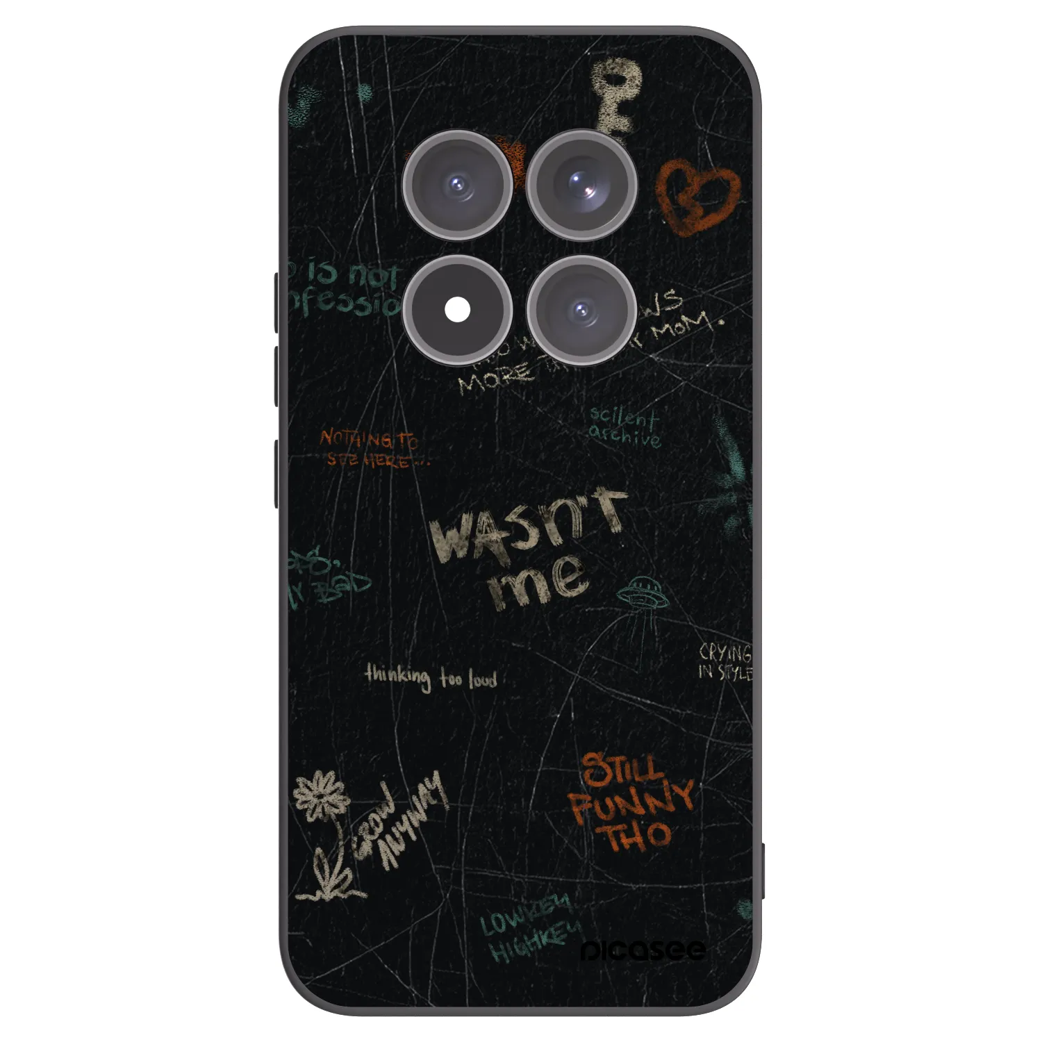 Picasee crna silikonska maskica za Xiaomi Redmi Note 15 Pro+ - CONFESSION