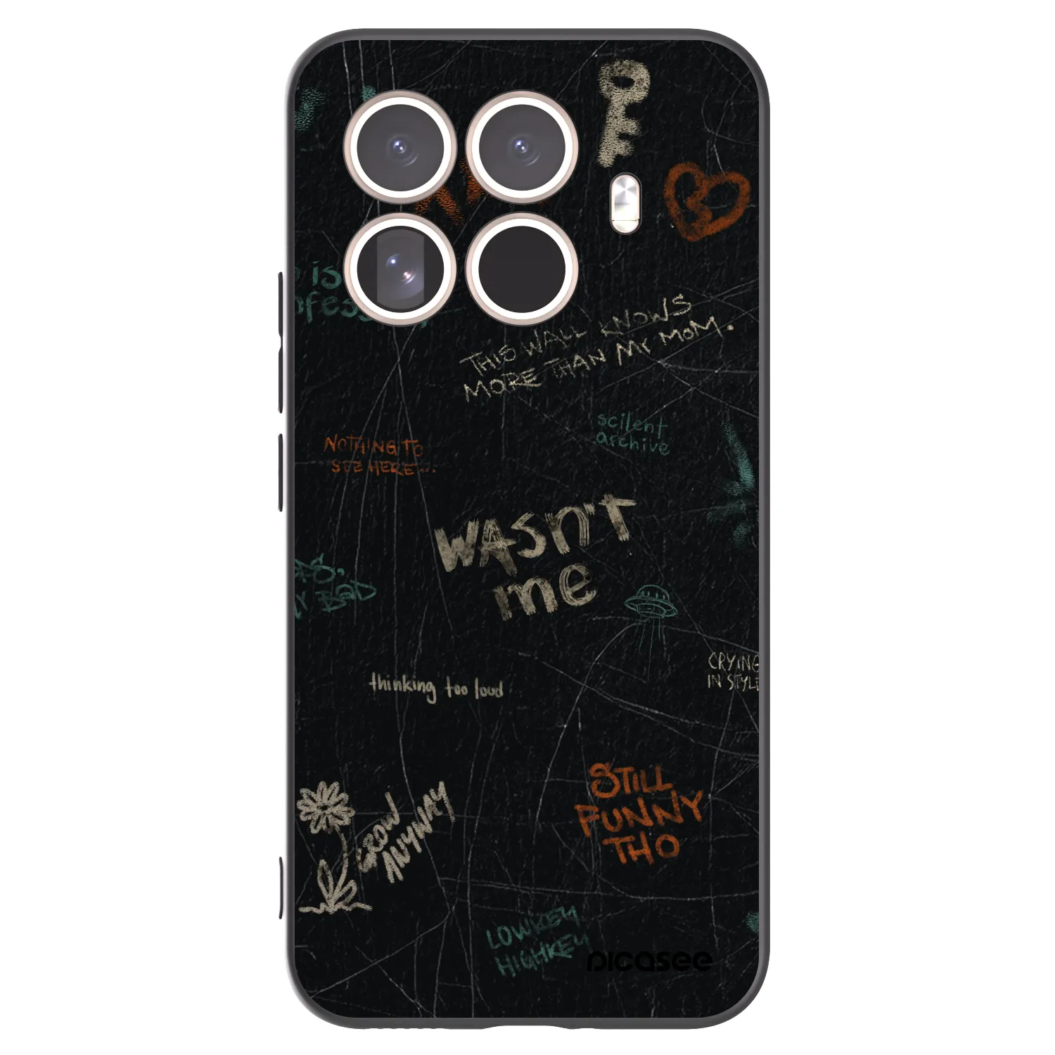 Picasee crna silikonska maskica za Xiaomi 15T Pro - CONFESSION