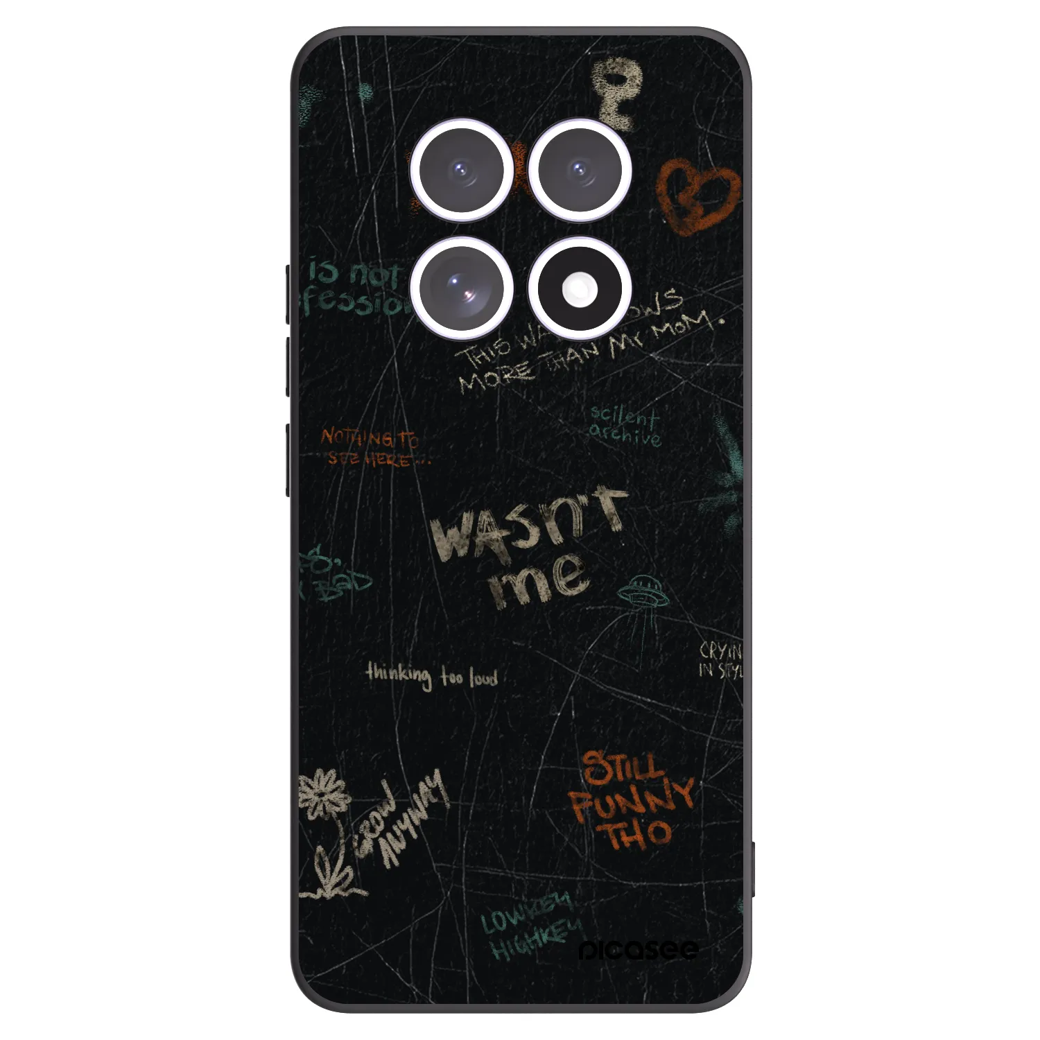 Picasee crna silikonska maskica za Xiaomi Redmi Note 15 - CONFESSION