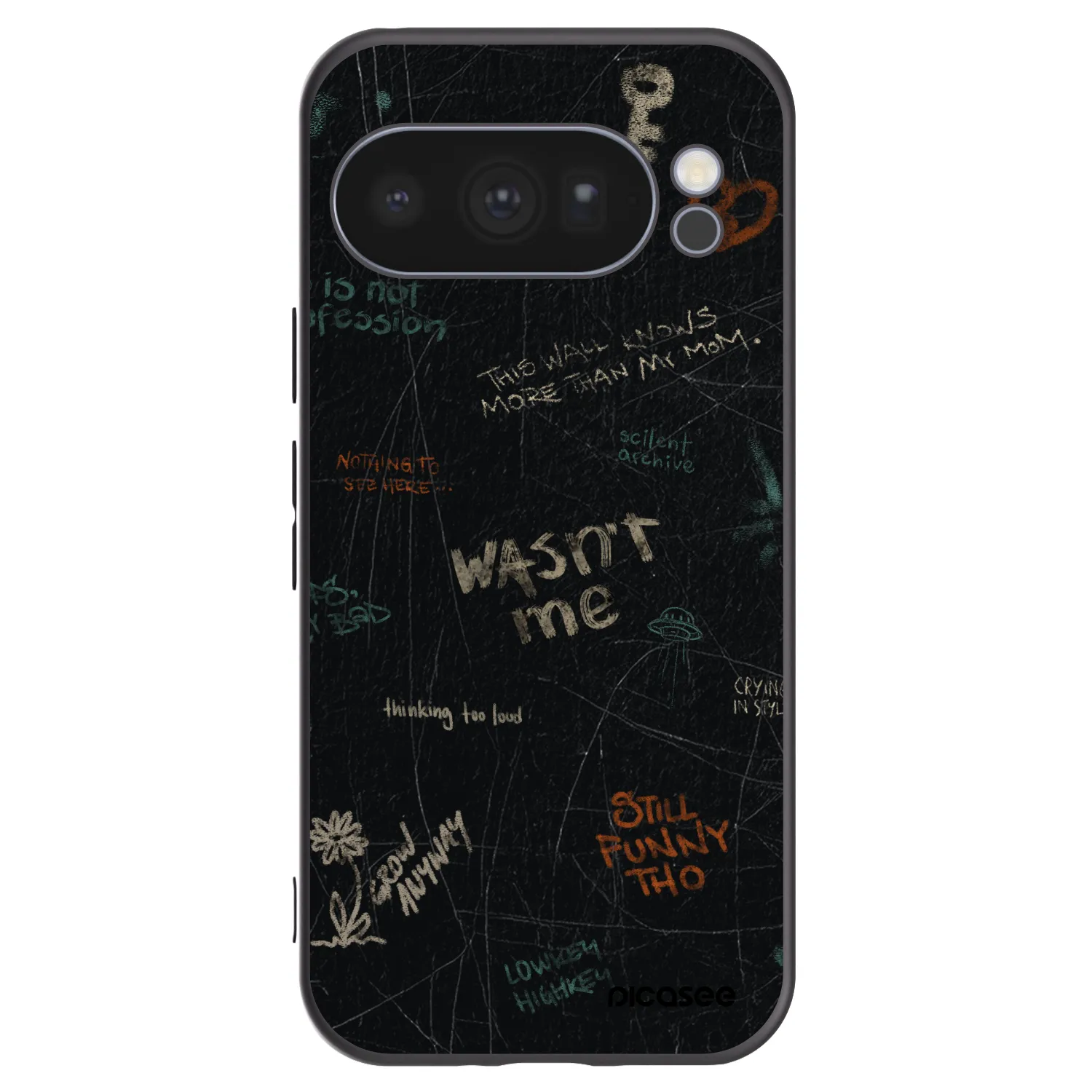 Picasee crna silikonska maskica za Google Pixel 10 Pro - CONFESSION