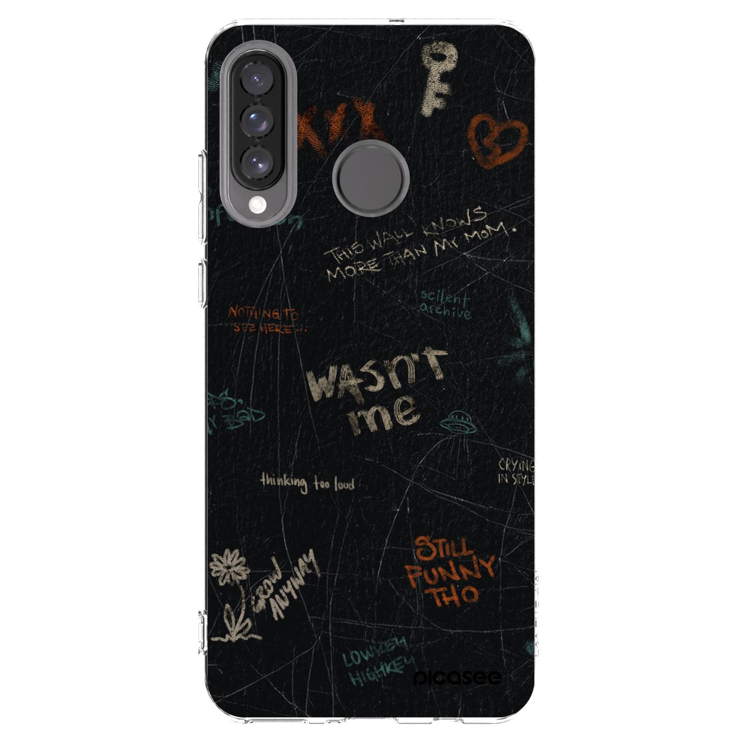 Picasee silikonska prozirna maskica za Huawei P30 Lite - CONFESSION