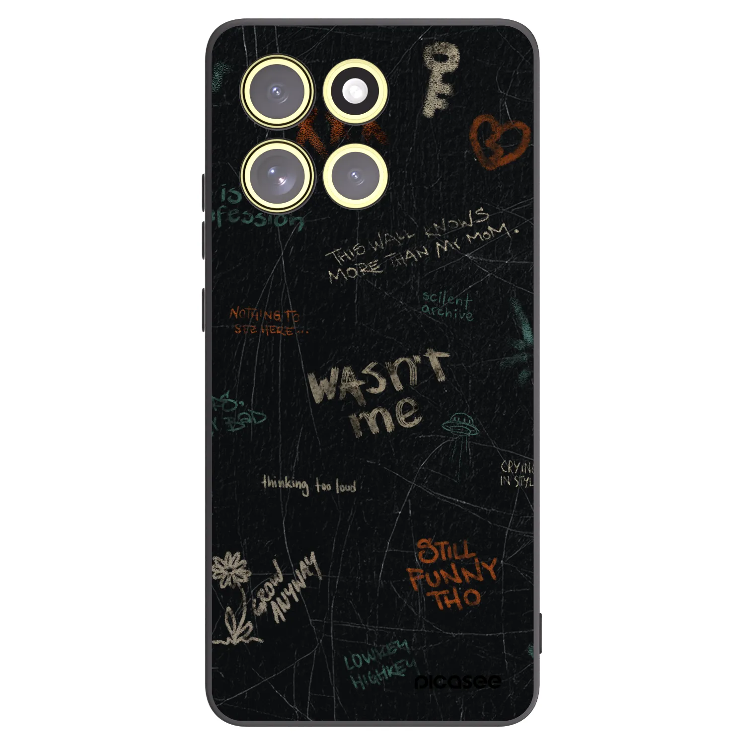 Picasee crna silikonska maskica za Motorola Moto G86 Power 5G - CONFESSION