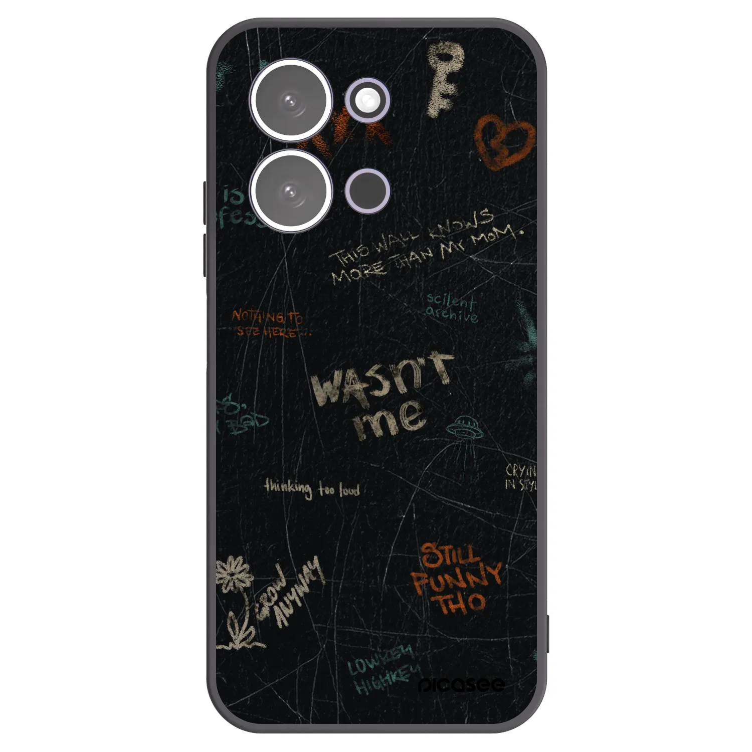 Picasee crna silikonska maskica za Xiaomi Redmi 15C 5G - CONFESSION