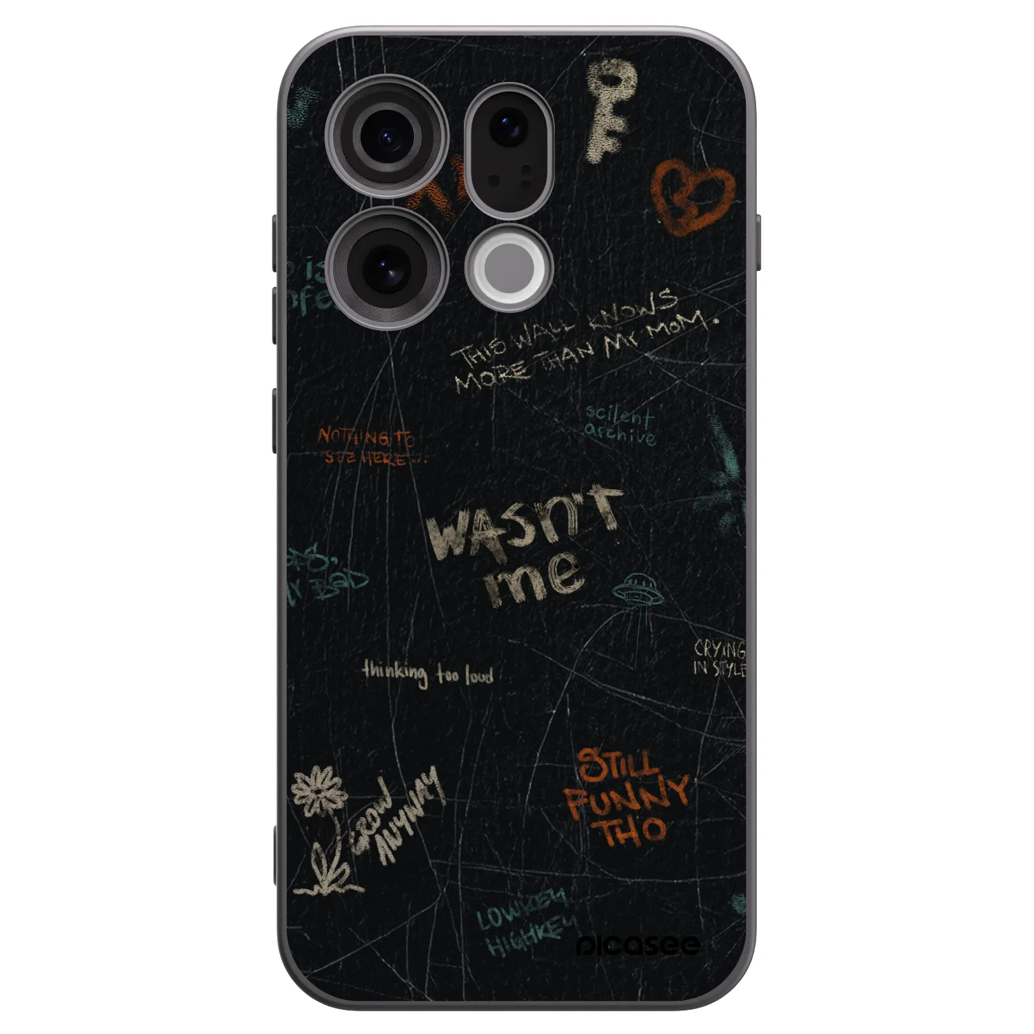 Picasee crna silikonska maskica za OPPO Find X9 - CONFESSION