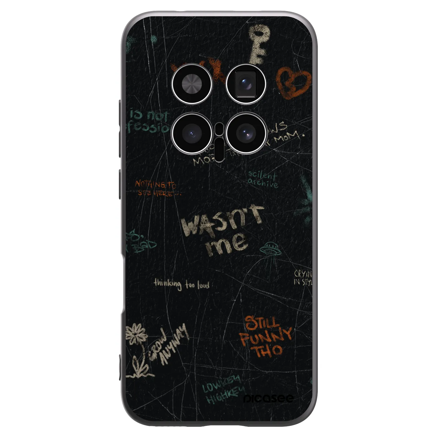 Picasee crna silikonska maskica za Honor Magic8 Pro 5G - CONFESSION