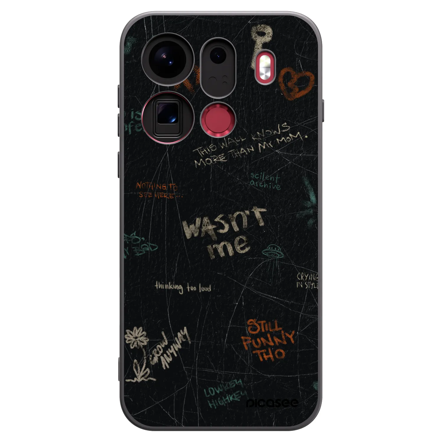 Picasee crna silikonska maskica za OPPO Find X9 Pro - CONFESSION