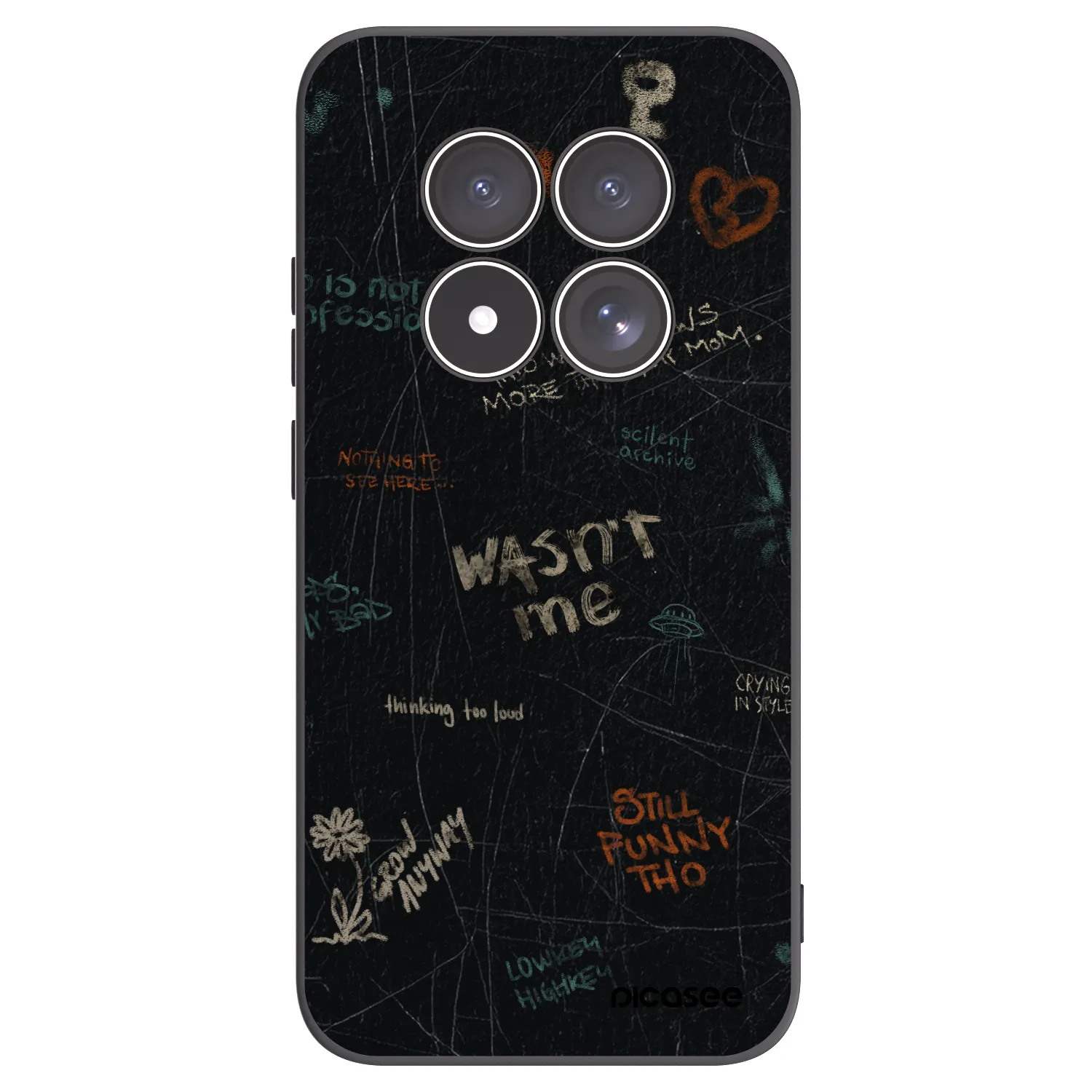 Picasee crna silikonska maskica za Xiaomi Redmi Note 15 Pro 5G - CONFESSION