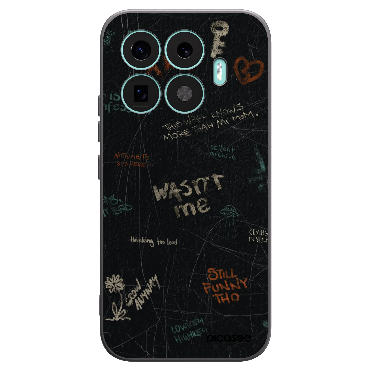 Picasee crna silikonska maskica za Xiaomi 17T - CONFESSION