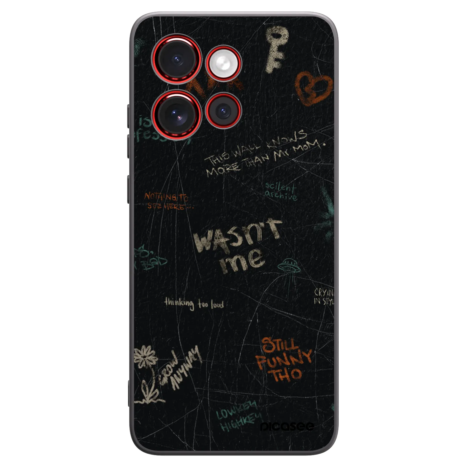 Picasee crna silikonska maskica za Motorola Edge 60 Neo 5G - CONFESSION