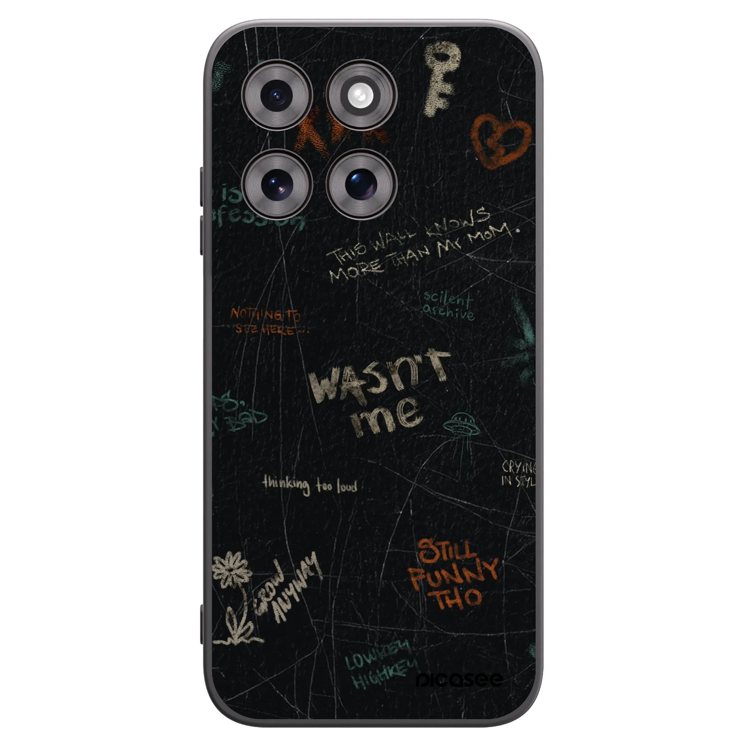 Picasee crna silikonska maskica za Motorola Moto G77 - CONFESSION