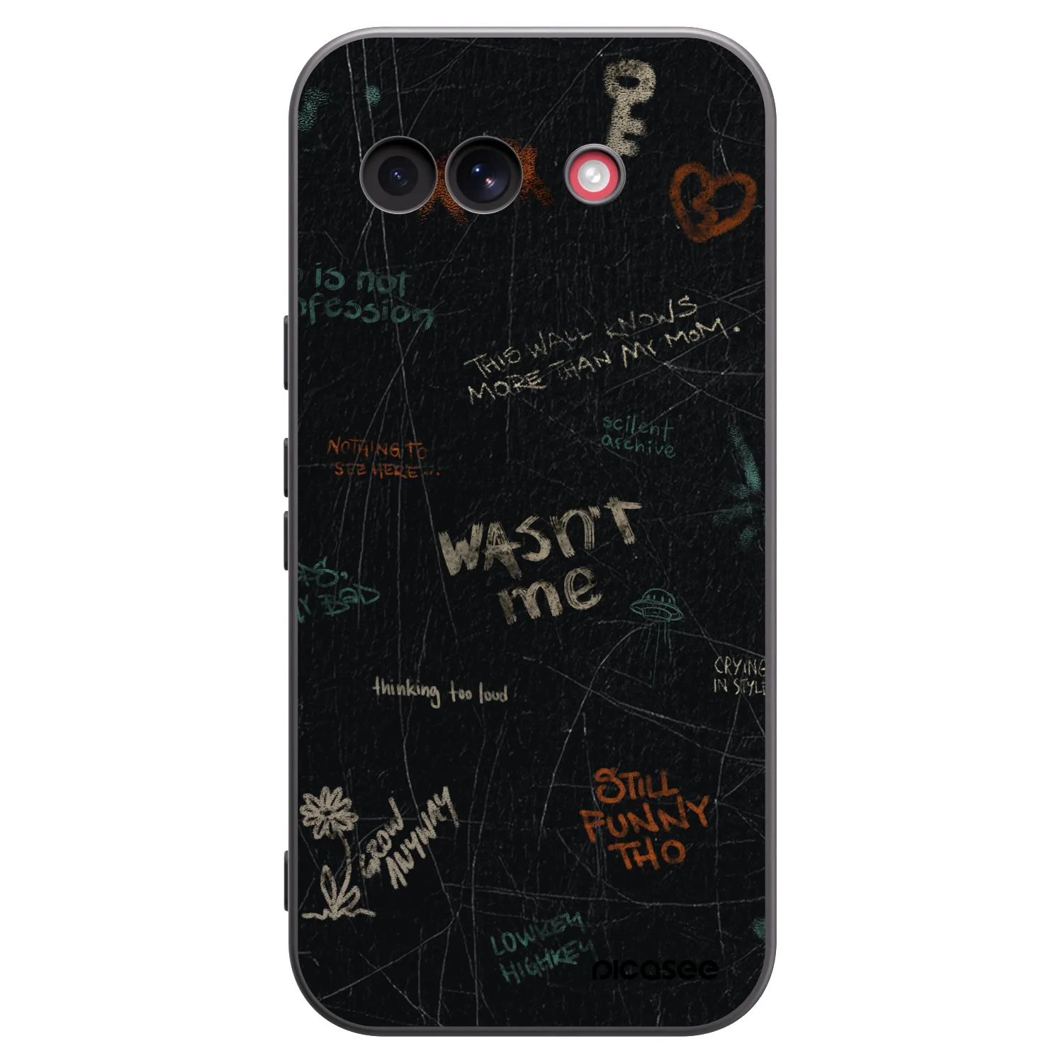 Picasee crna silikonska maskica za Google Pixel 10a - CONFESSION