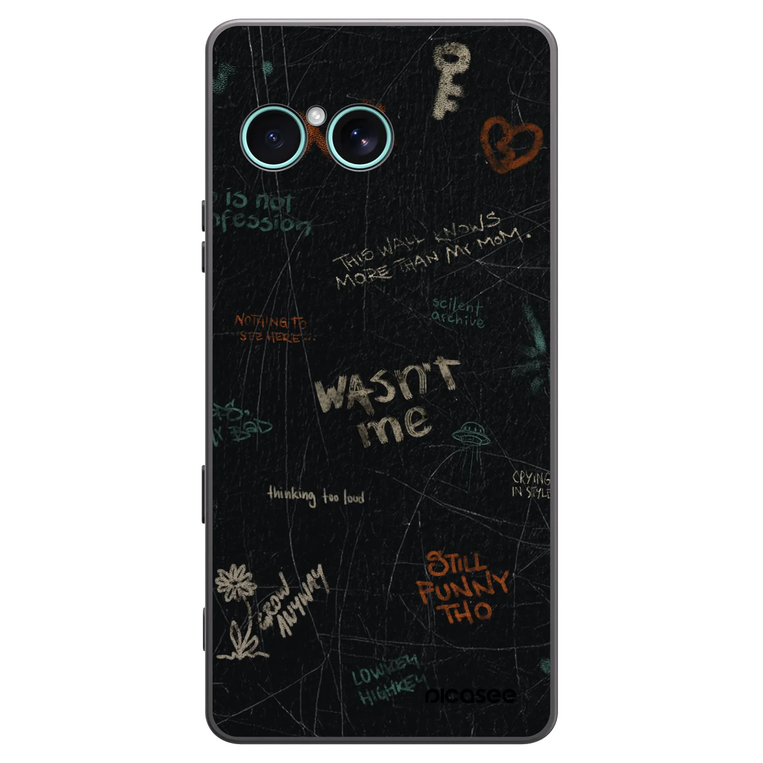 Picasee crna silikonska maskica za Sony Xperia 10 VII - CONFESSION