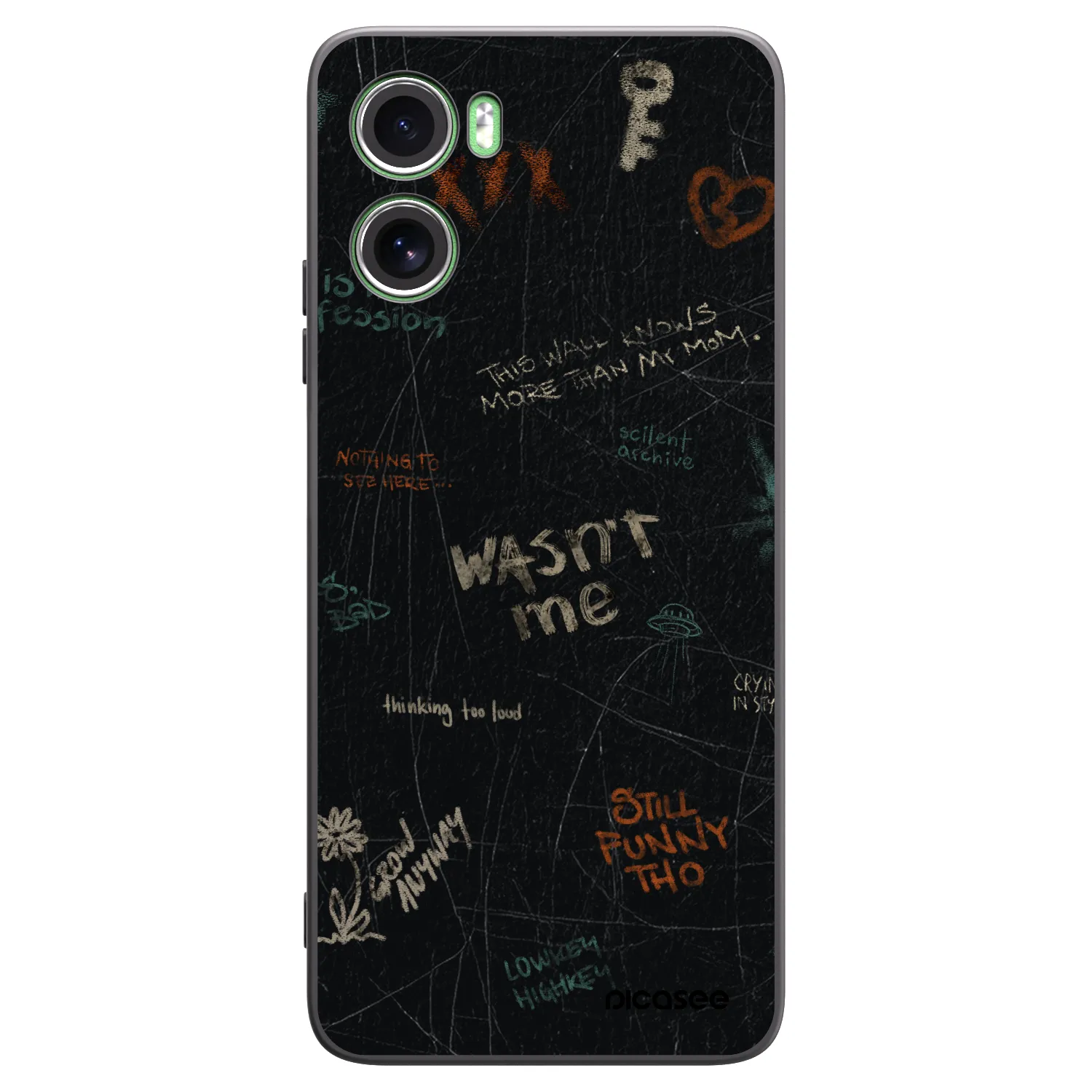 Picasee crna silikonska maskica za Motorola Moto G06 - CONFESSION