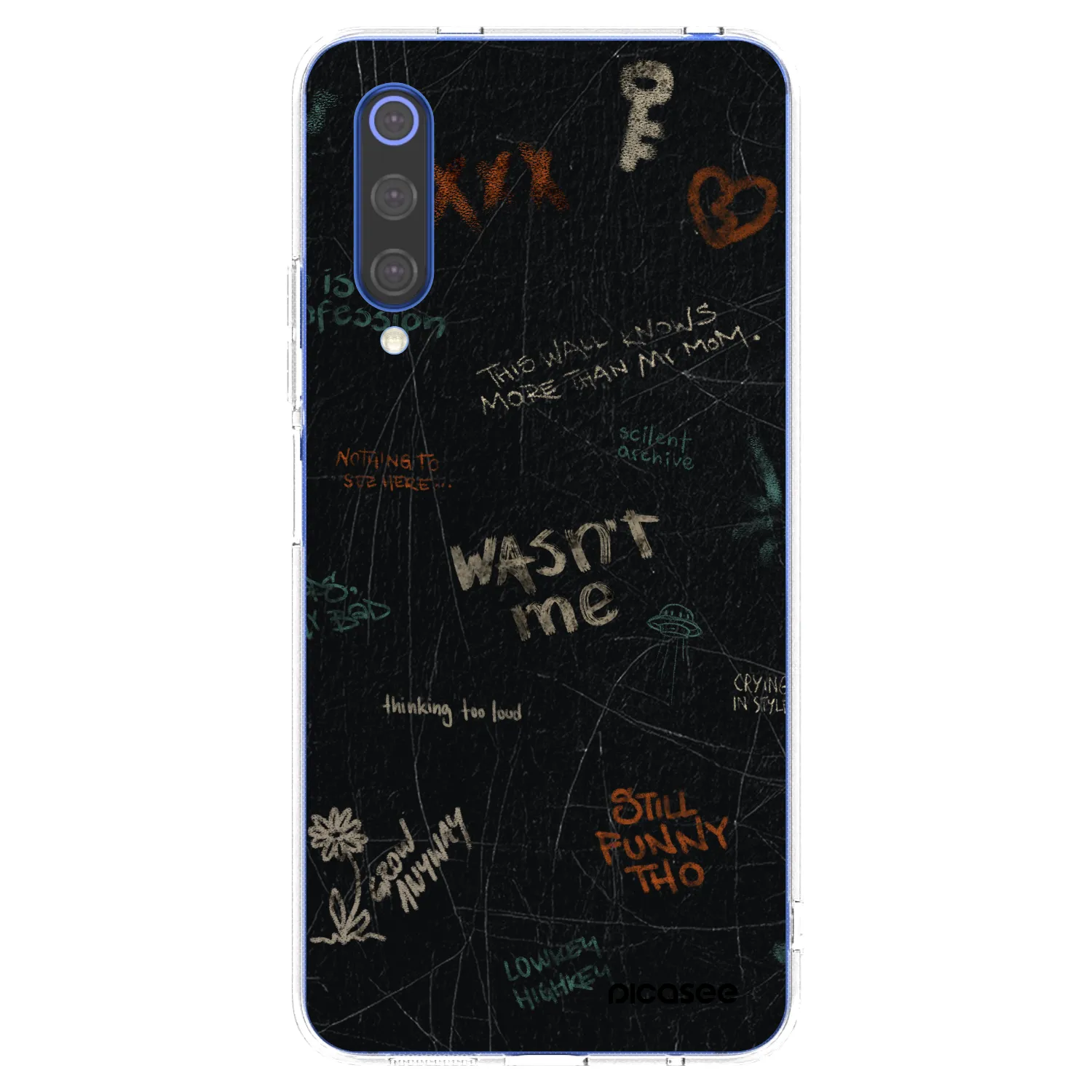 Picasee silikonska prozirna maskica za Xiaomi Mi 9 SE - CONFESSION