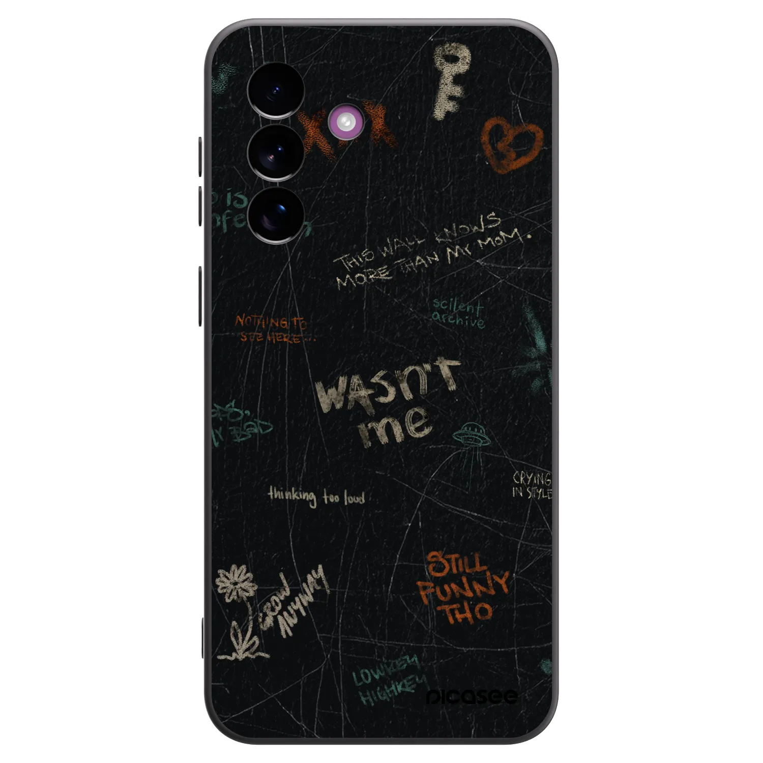 Picasee crna silikonska maskica za Samsung Galaxy A37 - CONFESSION