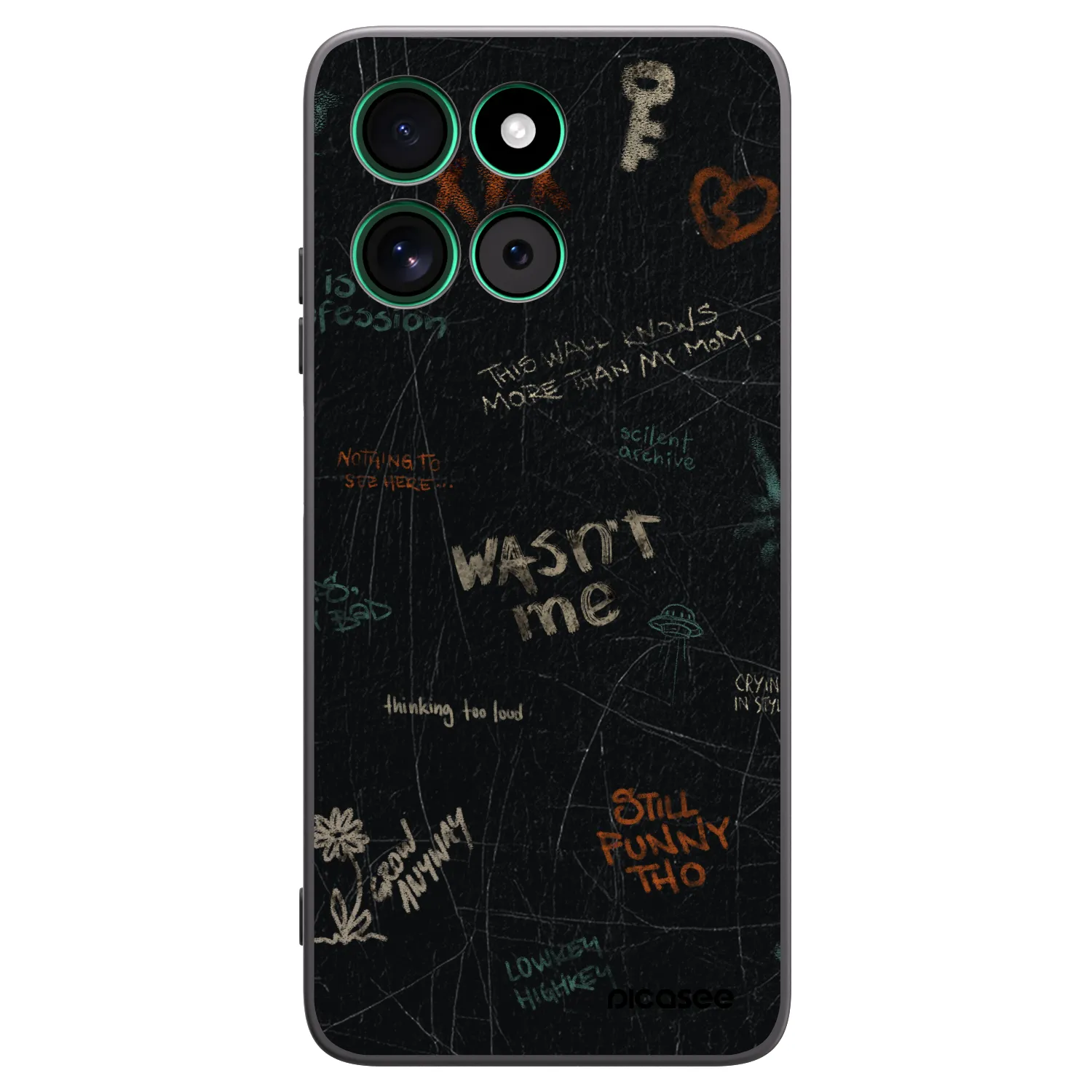 Picasee crna silikonska maskica za Motorola Moto G57 Power - CONFESSION