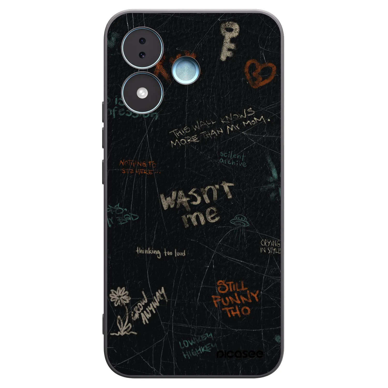 Picasee crna silikonska maskica za Xiaomi Redmi Note 17 5G - CONFESSION