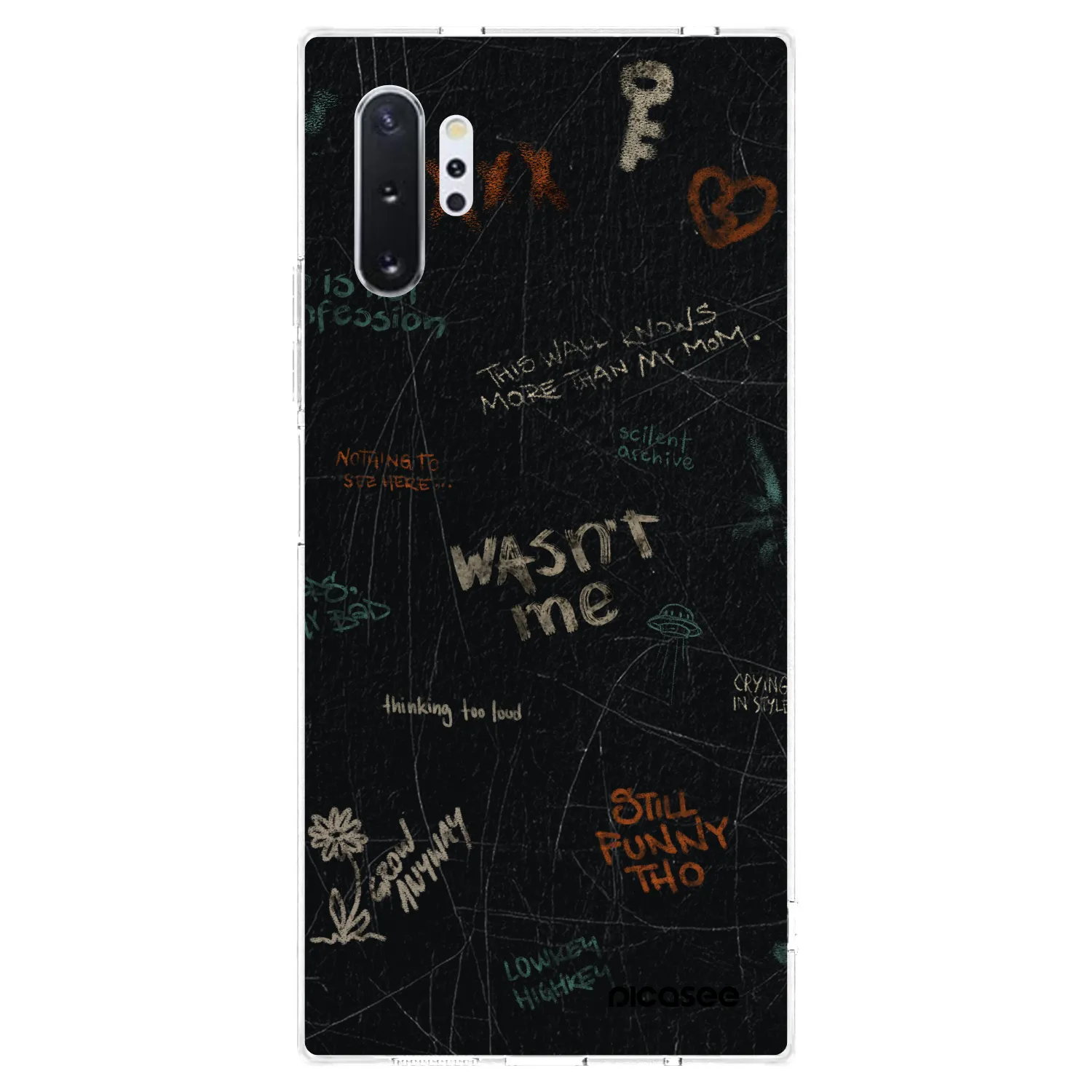 Picasee silikonska prozirna maskica za Samsung Galaxy Note 10+ N975F - CONFESSION