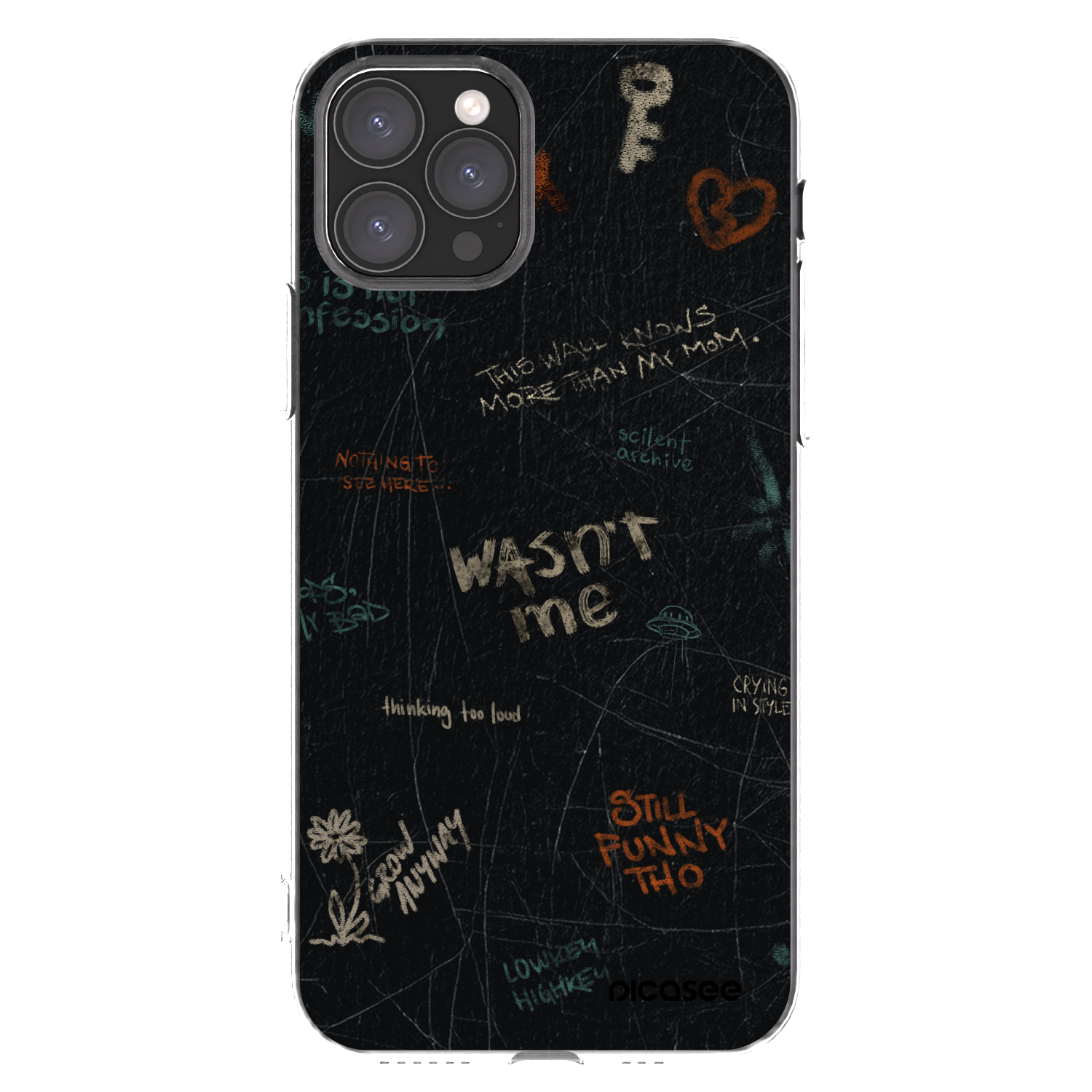 Picasee silikonska prozirna maskica za Apple iPhone 11 Pro - CONFESSION