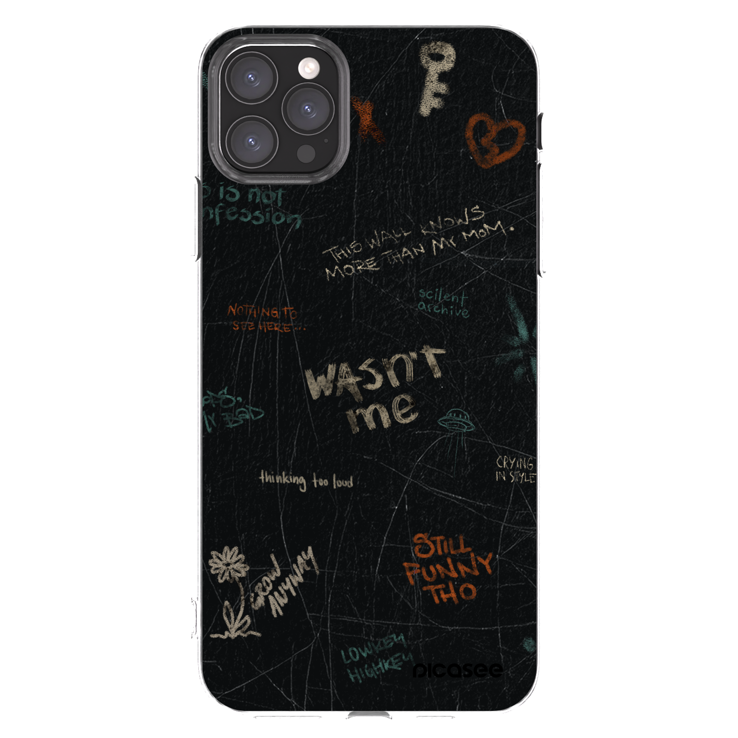 Picasee silikonska prozirna maskica za Apple iPhone 11 Pro Max - CONFESSION