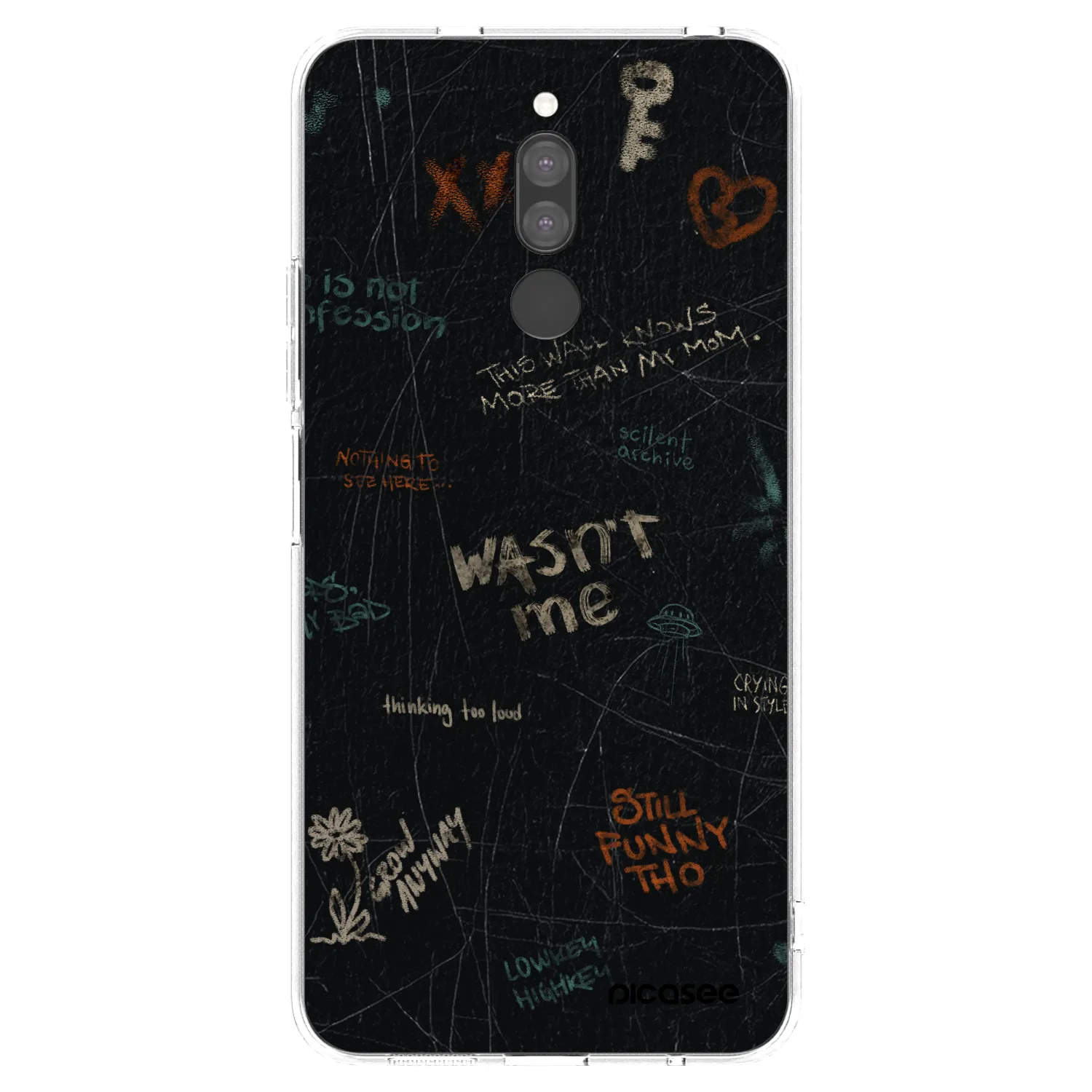 Picasee silikonska prozirna maskica za Xiaomi Redmi 8 - CONFESSION