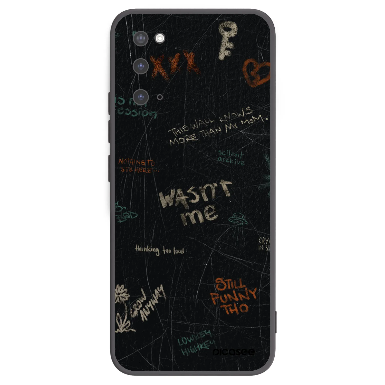 Picasee crna silikonska maskica za Samsung Galaxy S20 G980F - CONFESSION