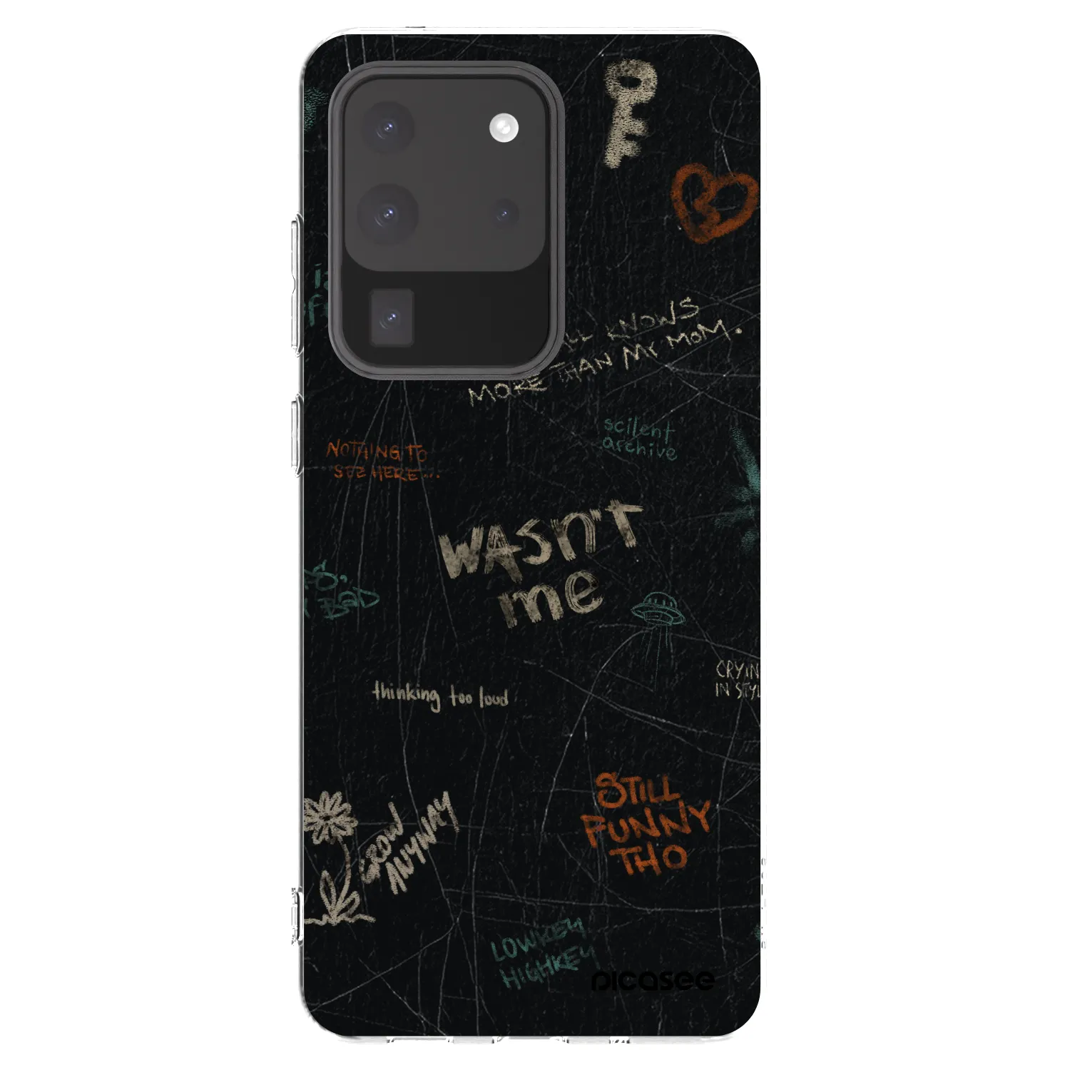 Picasee silikonska prozirna maskica za Samsung Galaxy S20 Ultra 5G G988F - CONFESSION