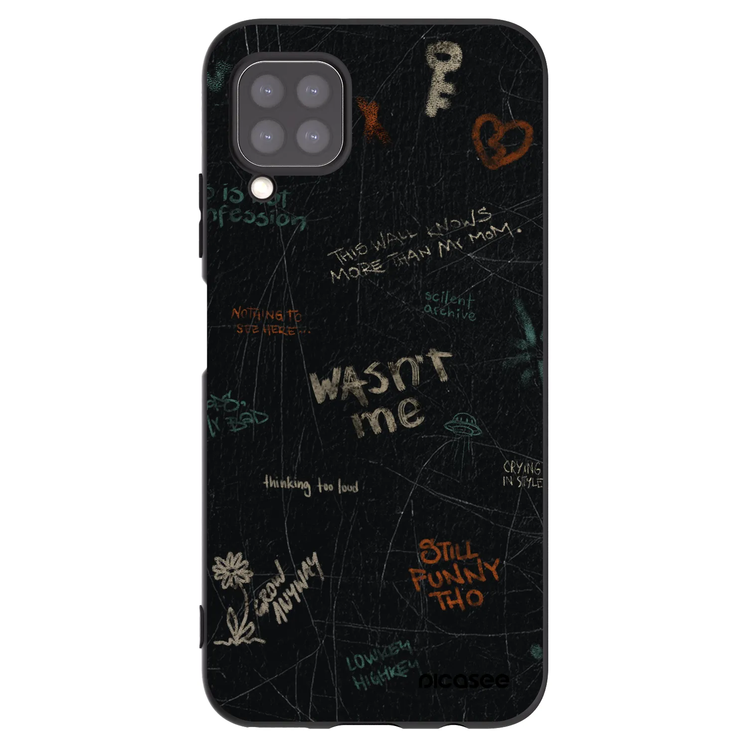 Picasee crna silikonska maskica za Huawei P40 Lite - CONFESSION