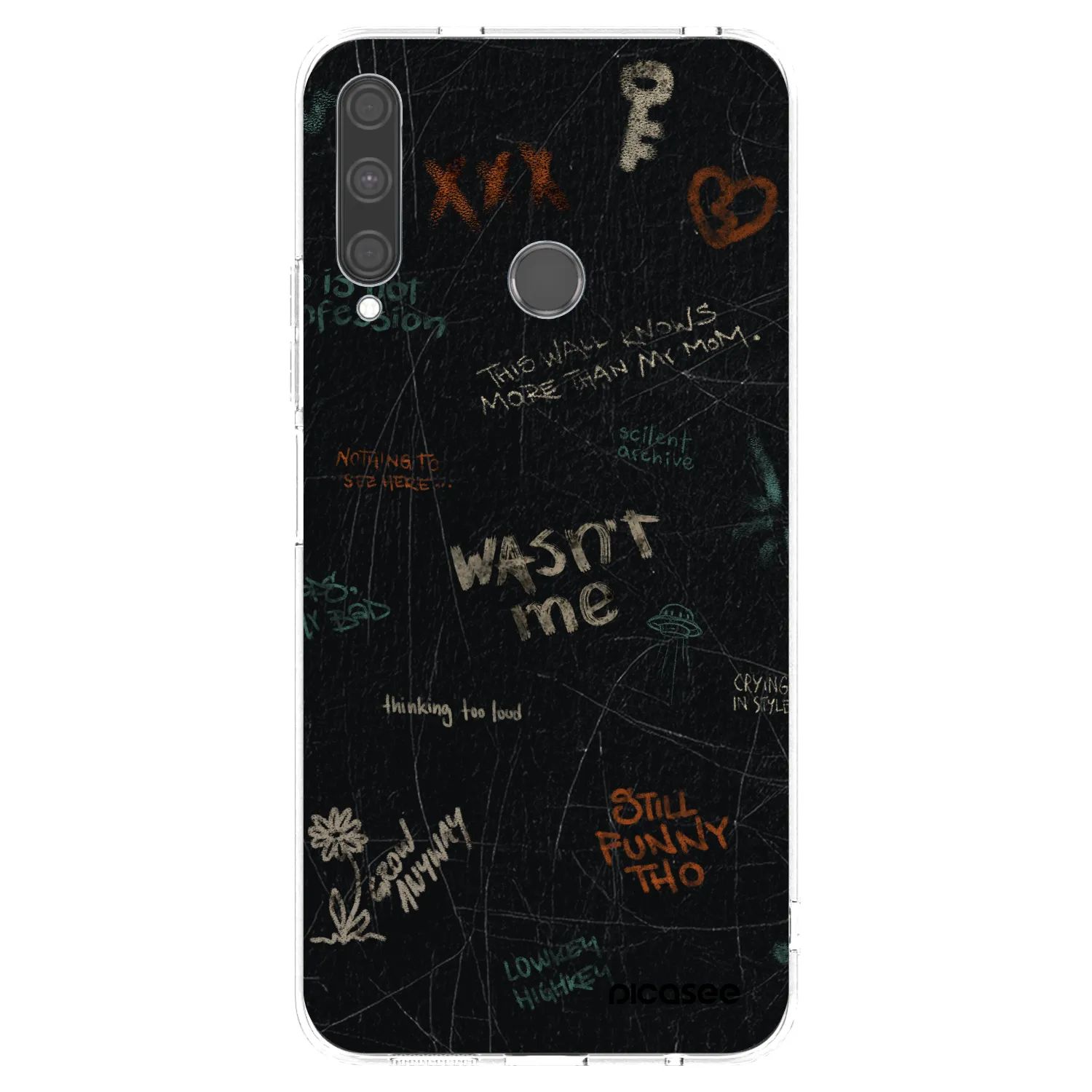 Picasee silikonska prozirna maskica za Huawei P40 Lite E - CONFESSION